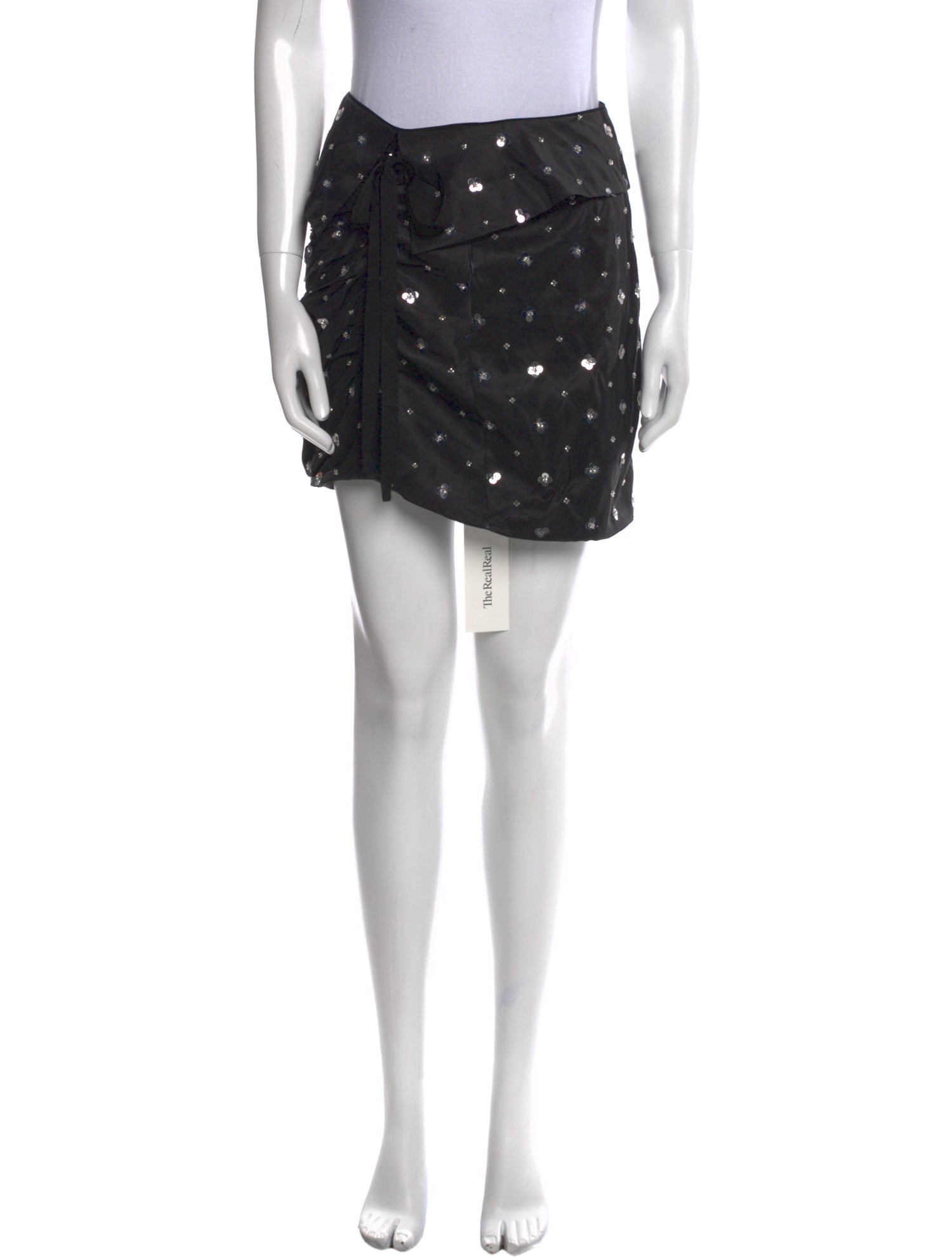 Self-Portrait Printed Mini Skirt