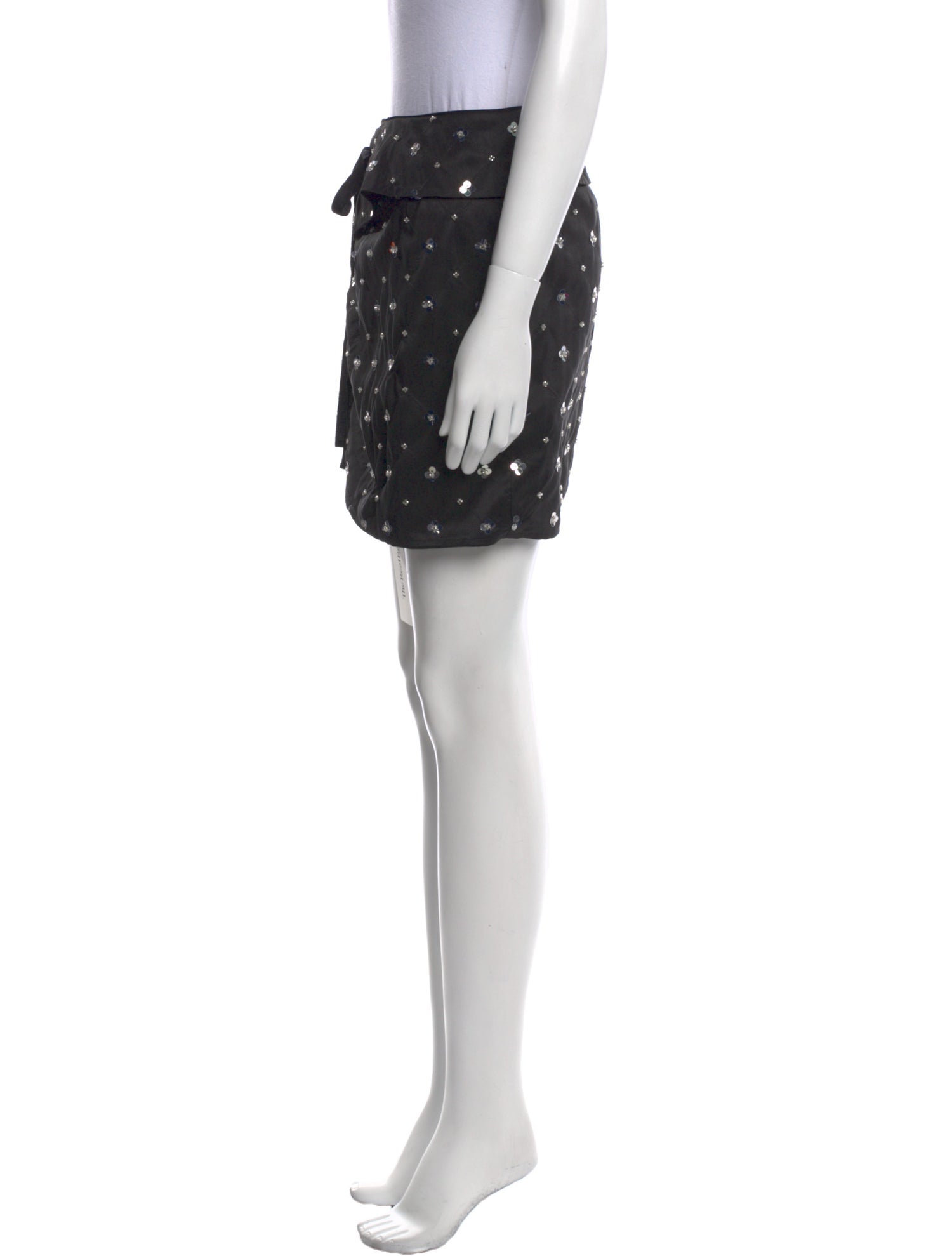 Self-Portrait Printed Mini Skirt