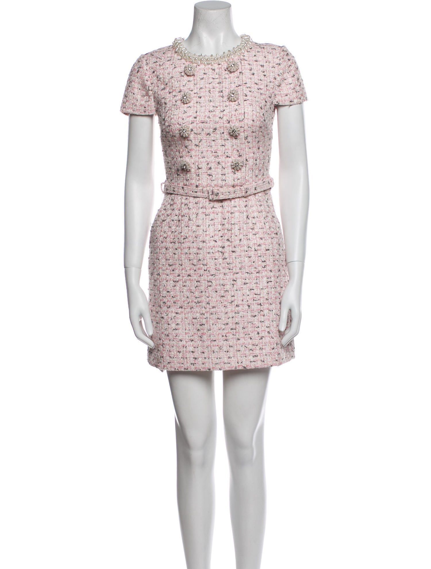 Self-Portrait Tweed Pattern Mini Dress w/ Tags