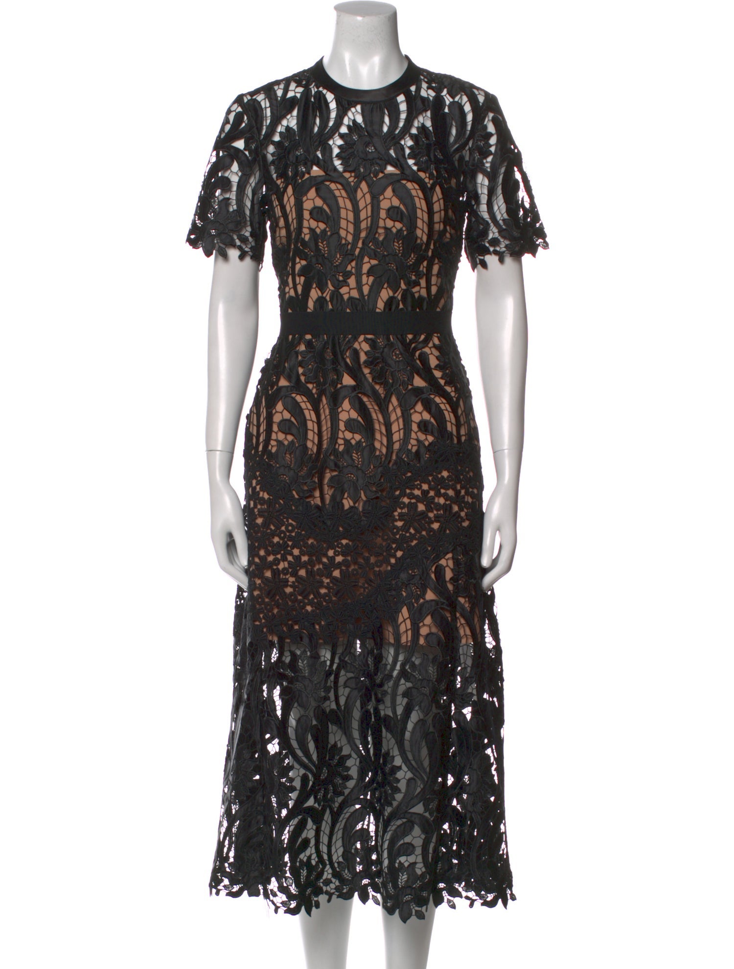 Self-Portrait Lace Pattern Midi Length Dress w/ Tags