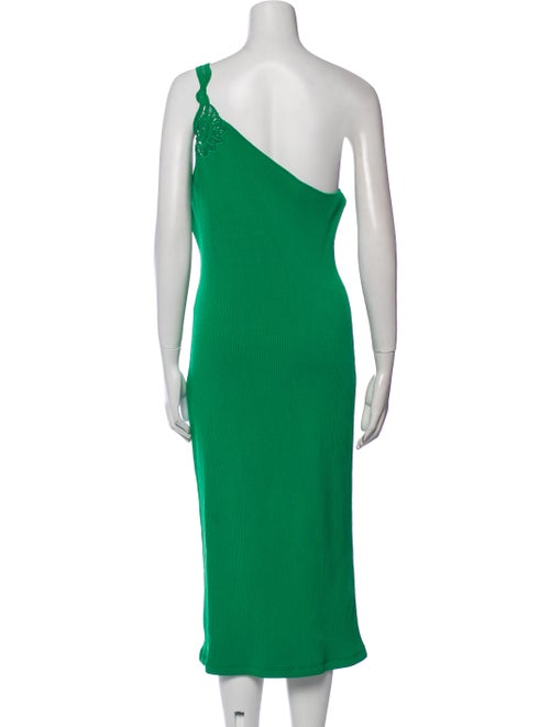 Self-Portrait One-Shoulder Midi Length Dress