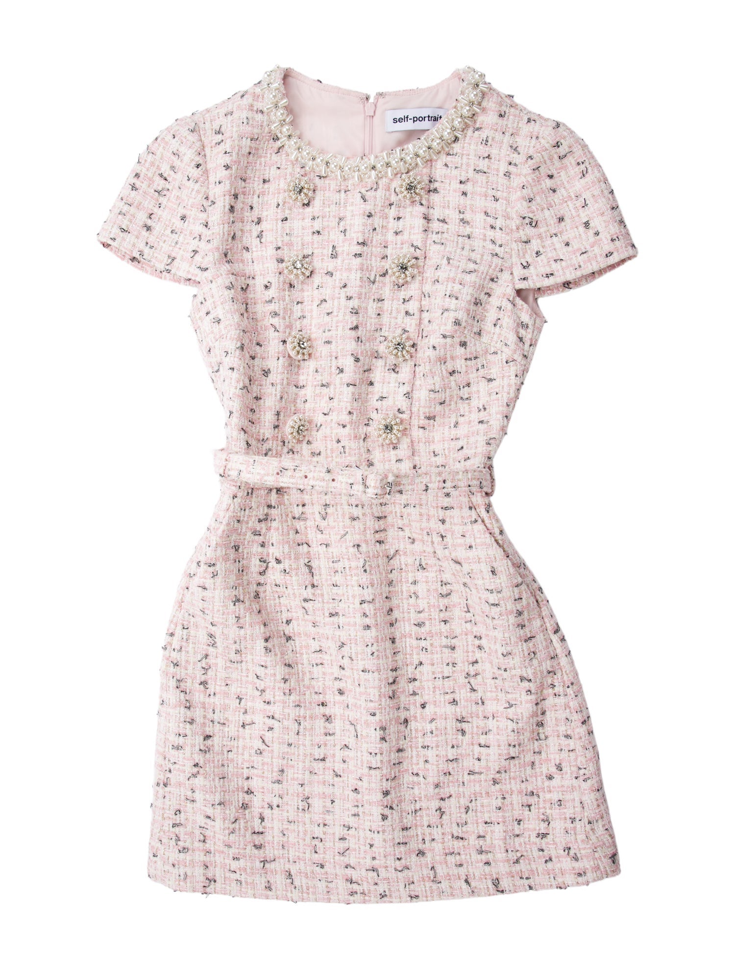 Self-Portrait Tweed Pattern Mini Dress w/ Tags