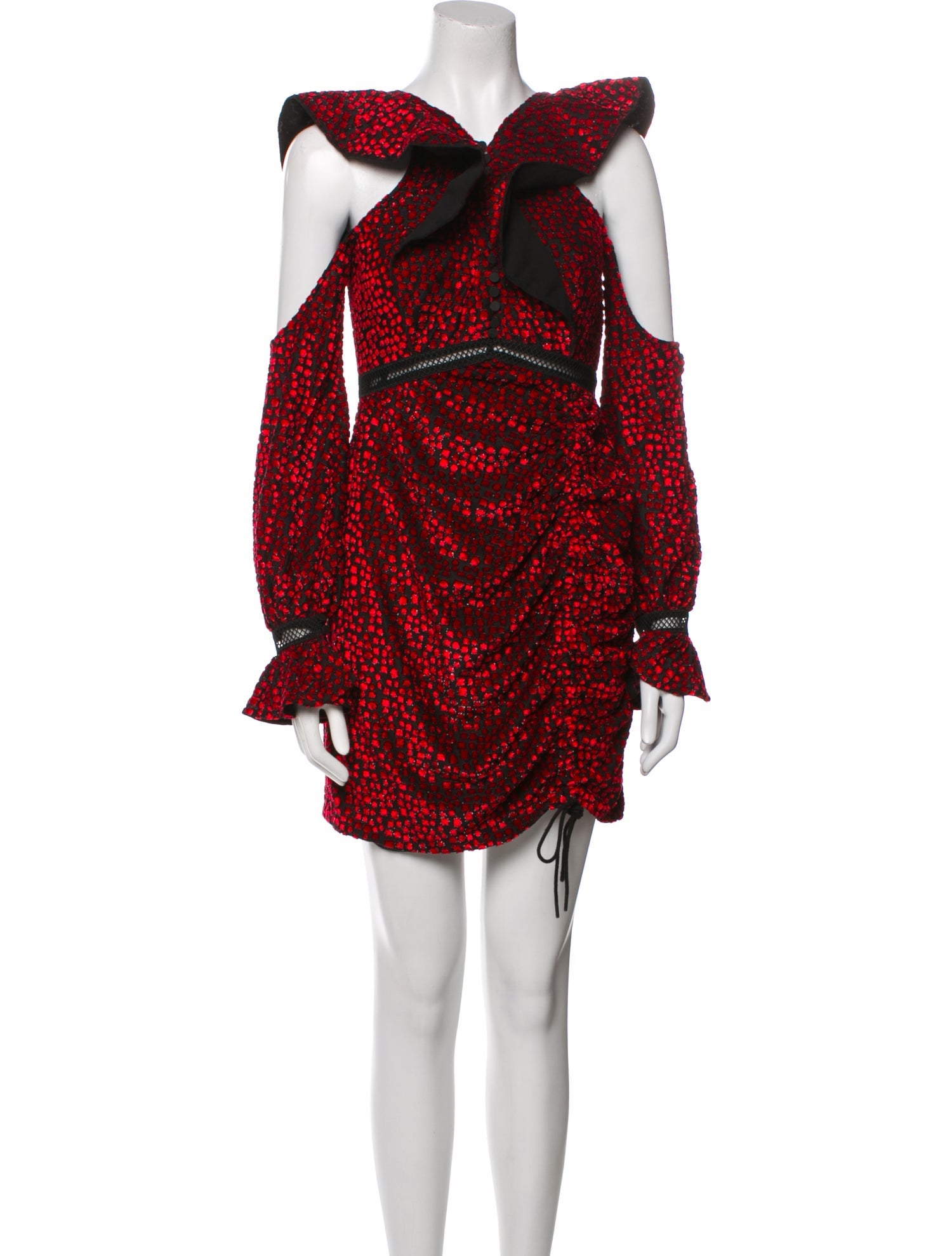 Self-Portrait Printed Mini Dress