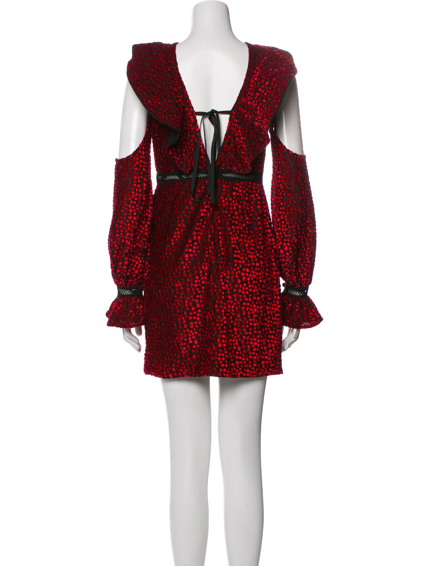 Self-Portrait Printed Mini Dress