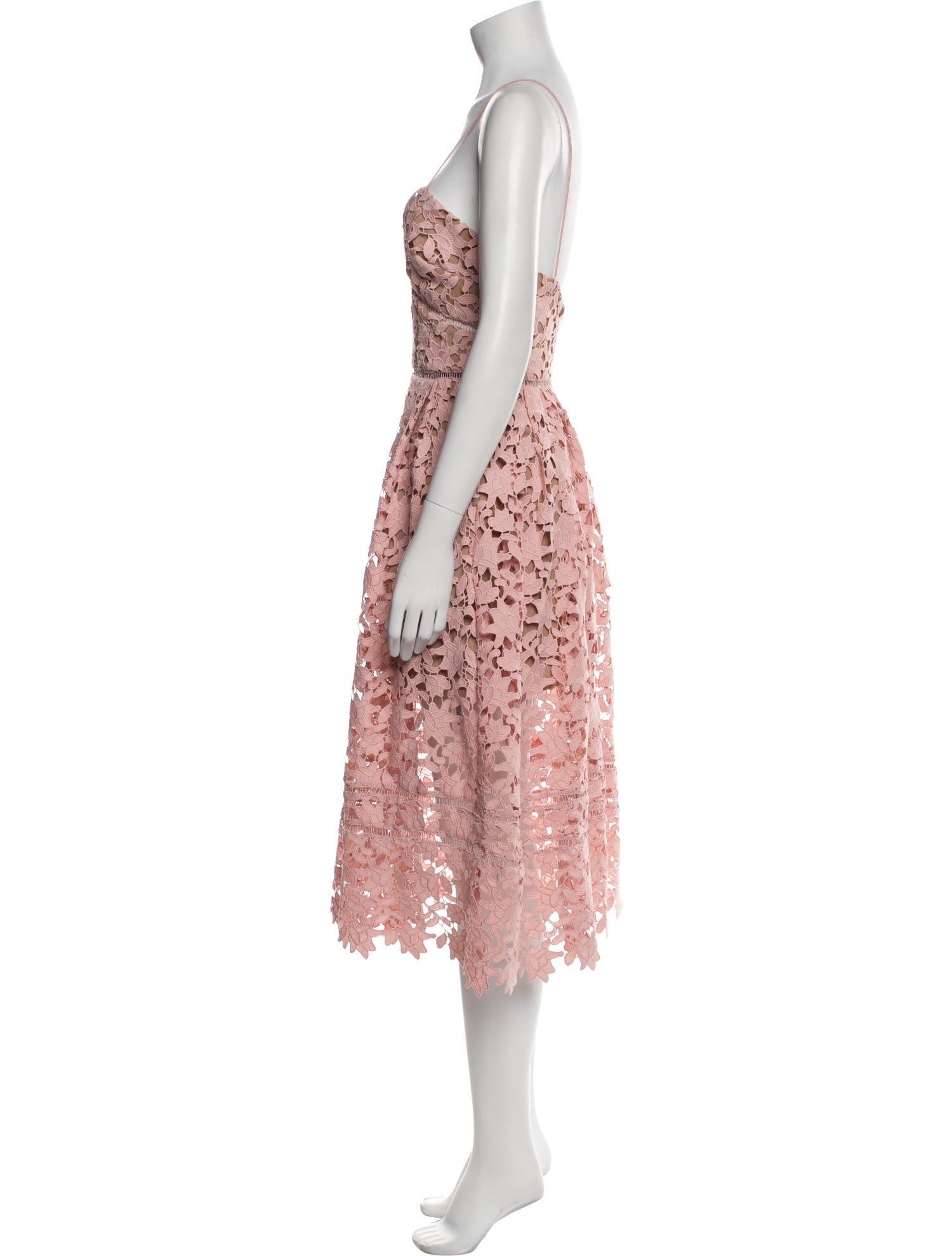 Self-Portrait Lace Pattern Knee-Length Dress