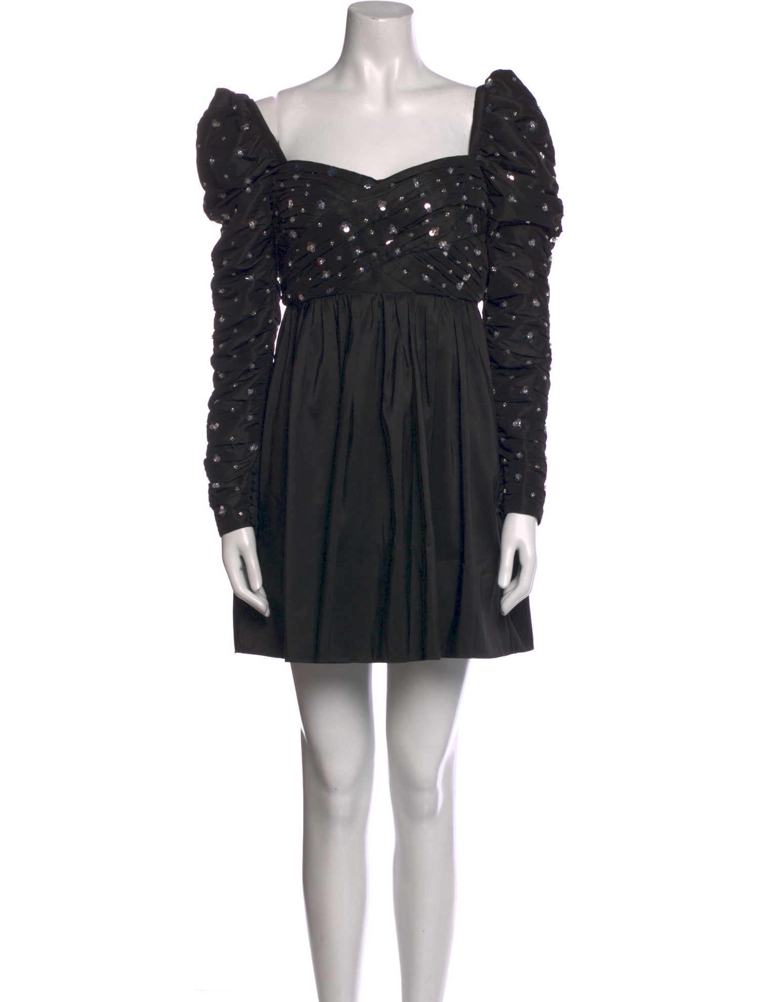 Self-Portrait Square Neckline Mini Dress