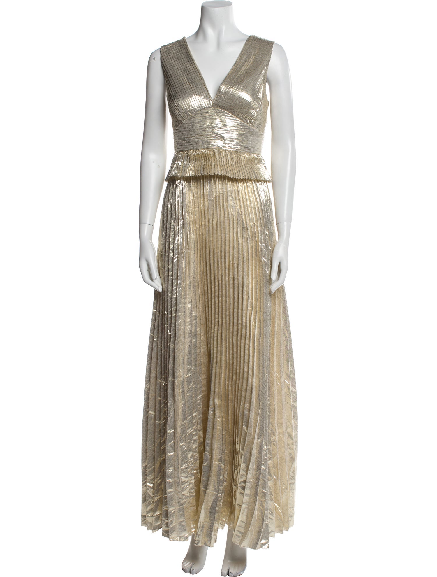 Self-Portrait V-Neck Long Dress