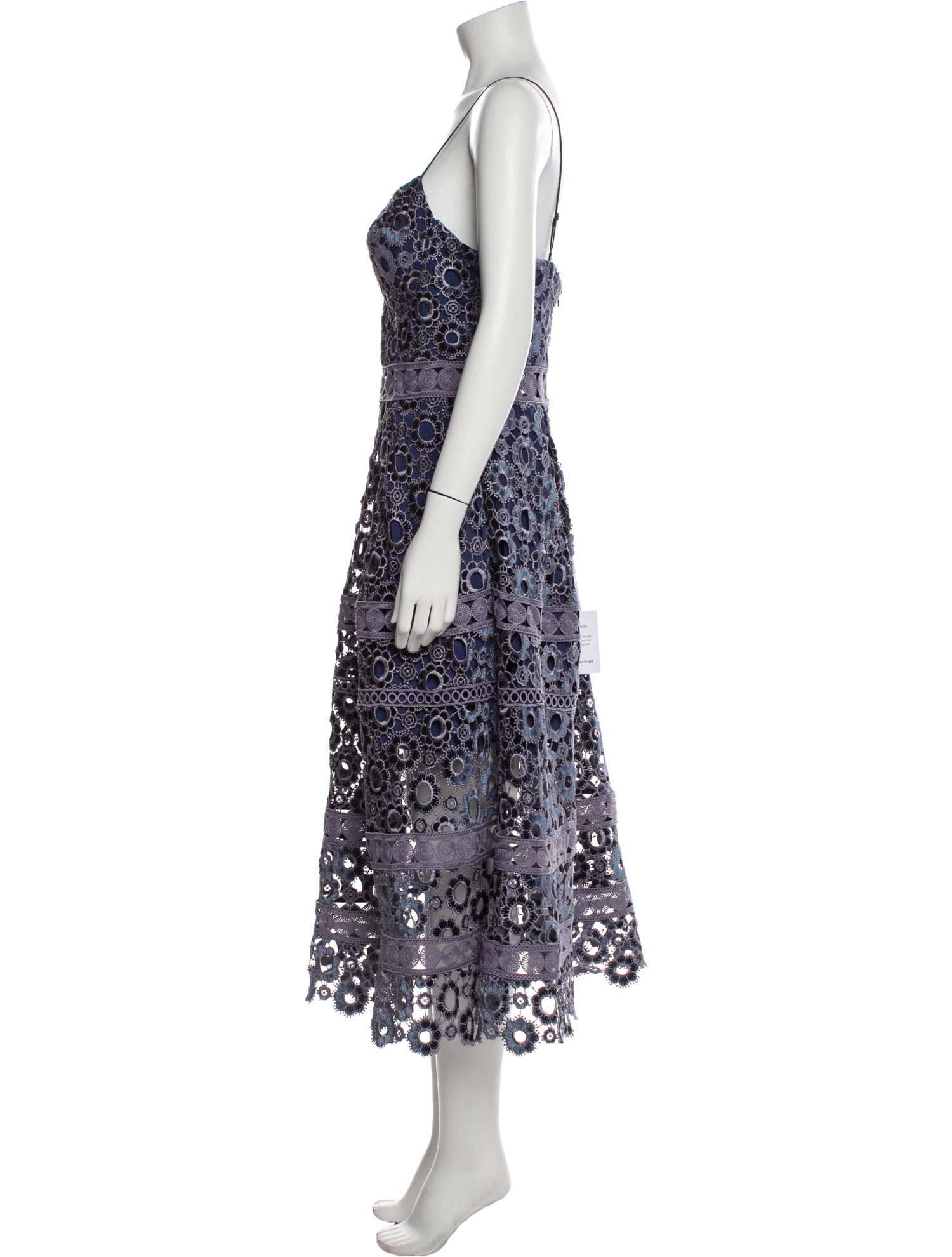 Self-Portrait Lace Pattern Midi Length Dress w/ Tags