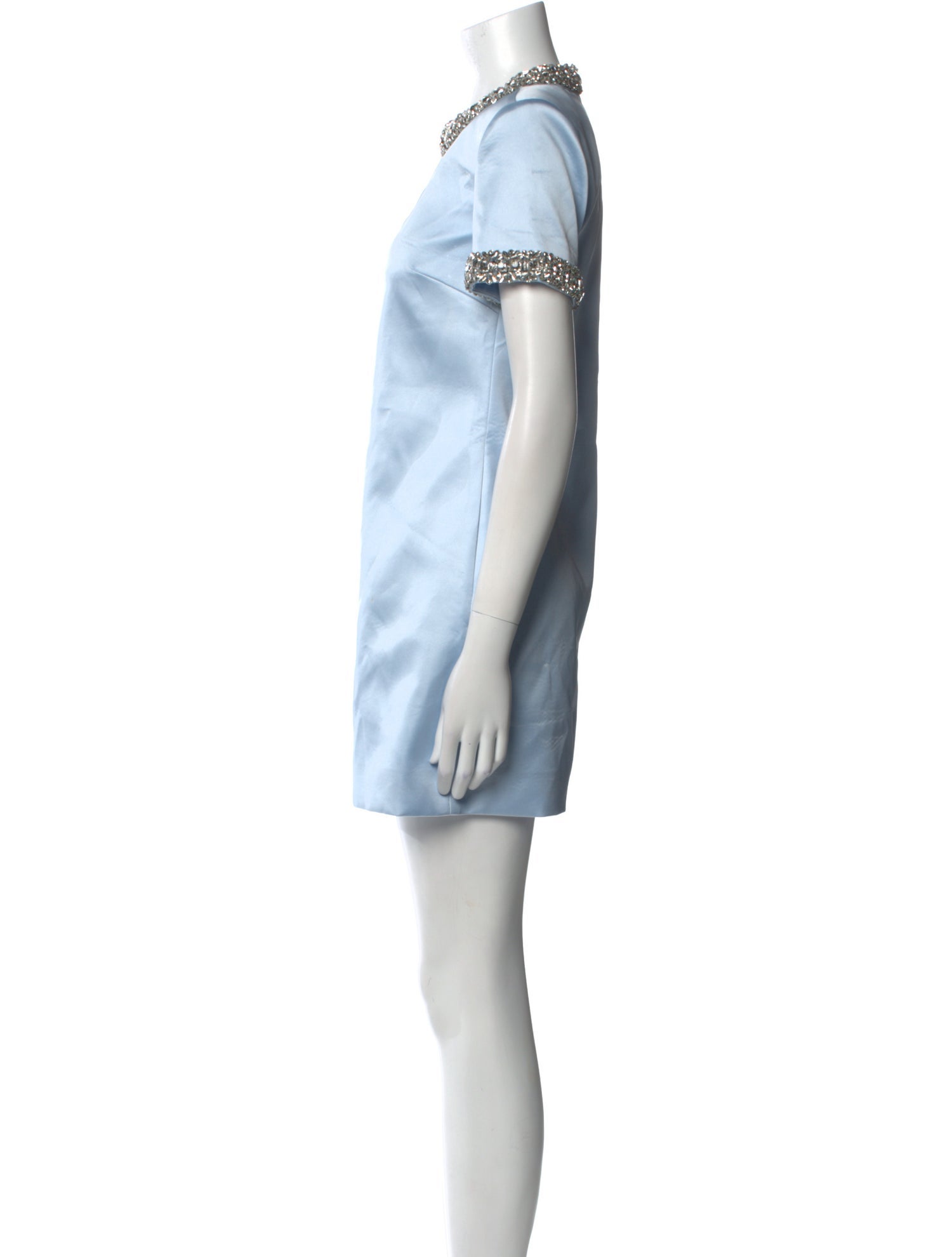 Self-Portrait Crew Neck Mini Dress