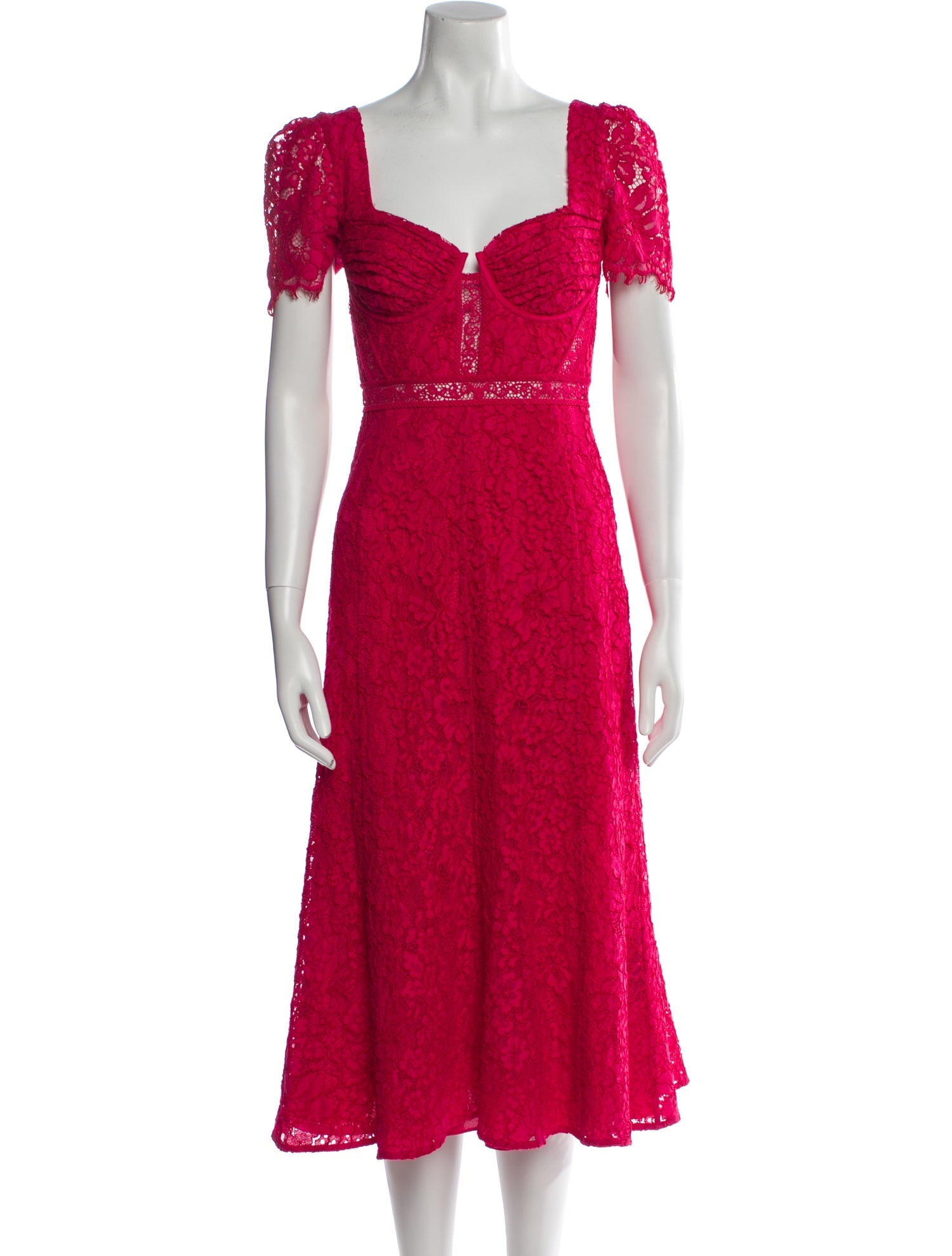 Self-Portrait Lace Midi Length Dress