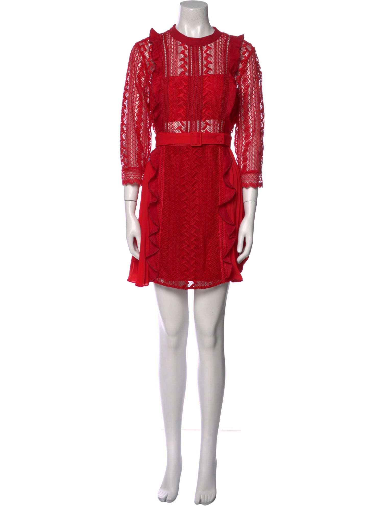 Self-Portrait Lace Pattern Mini Dress w/ Tags
