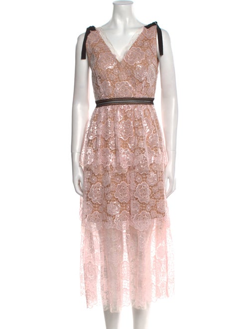 Self-Portrait Sequin Long Dress