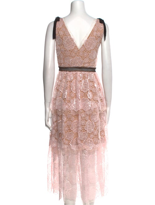 Self-Portrait Sequin Long Dress