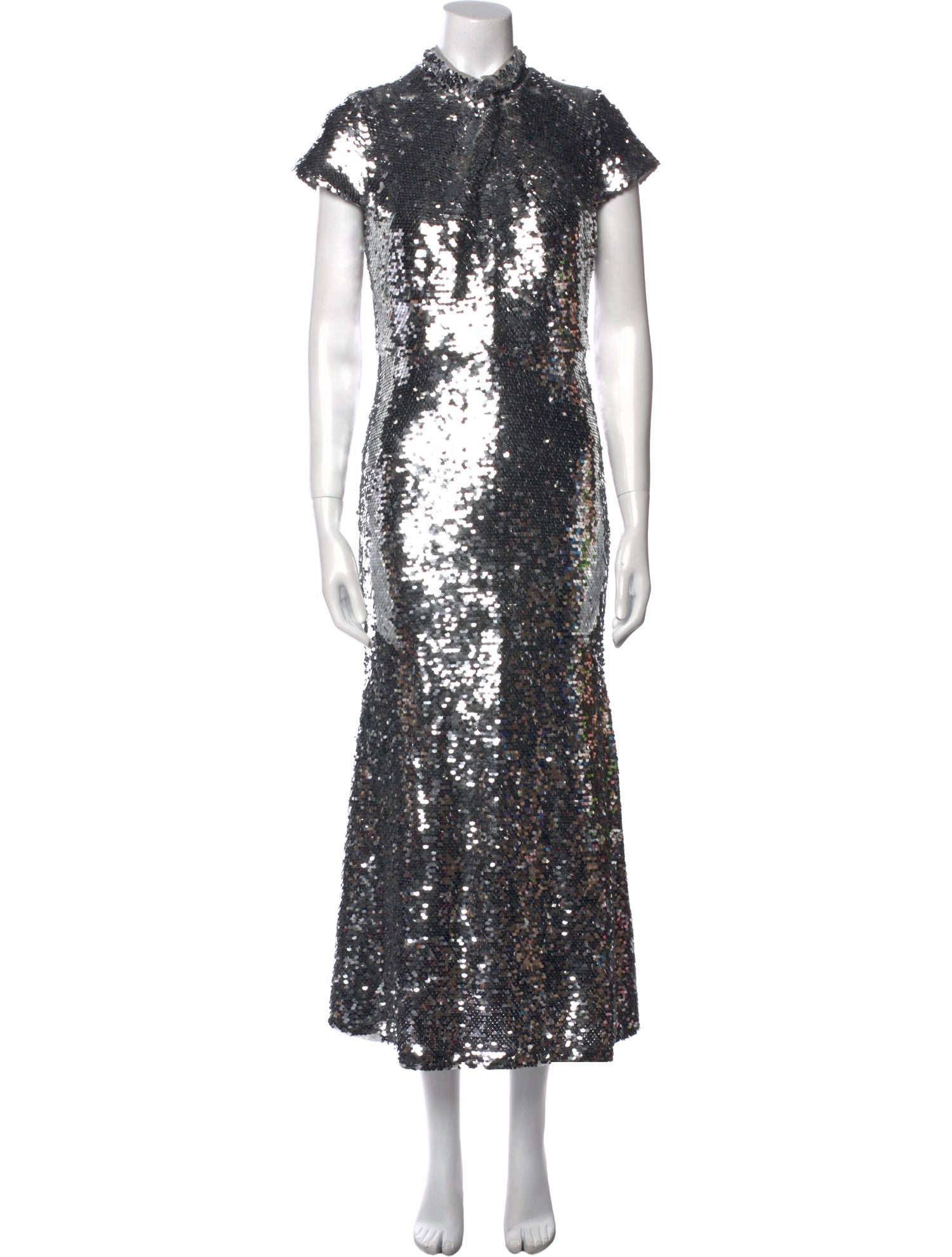 Self-Portrait Sequin Long Dress