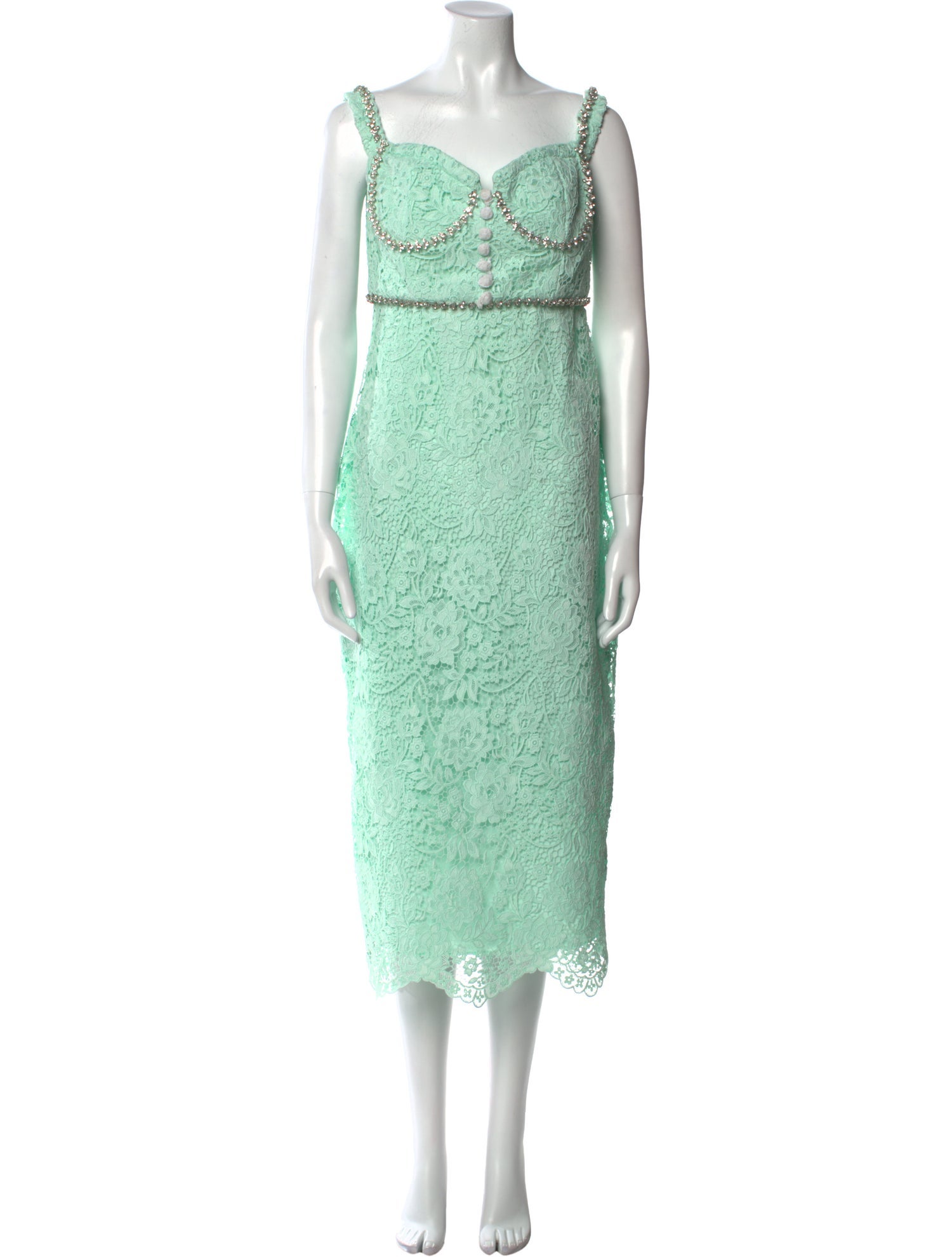 Self-Portrait Lace Pattern Midi Length Dress w/ Tags
