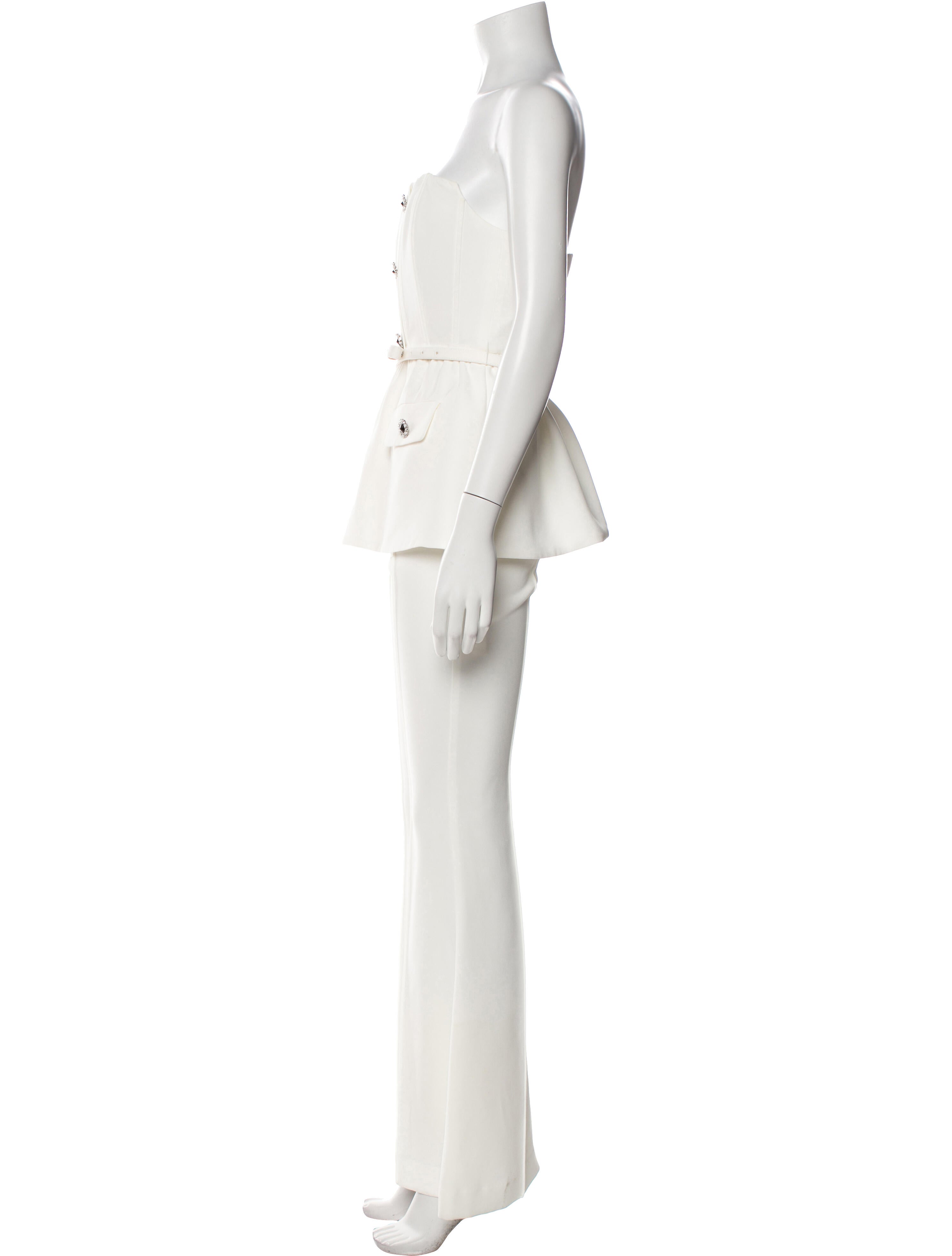 Self-Portrait Strapless Jumpsuit