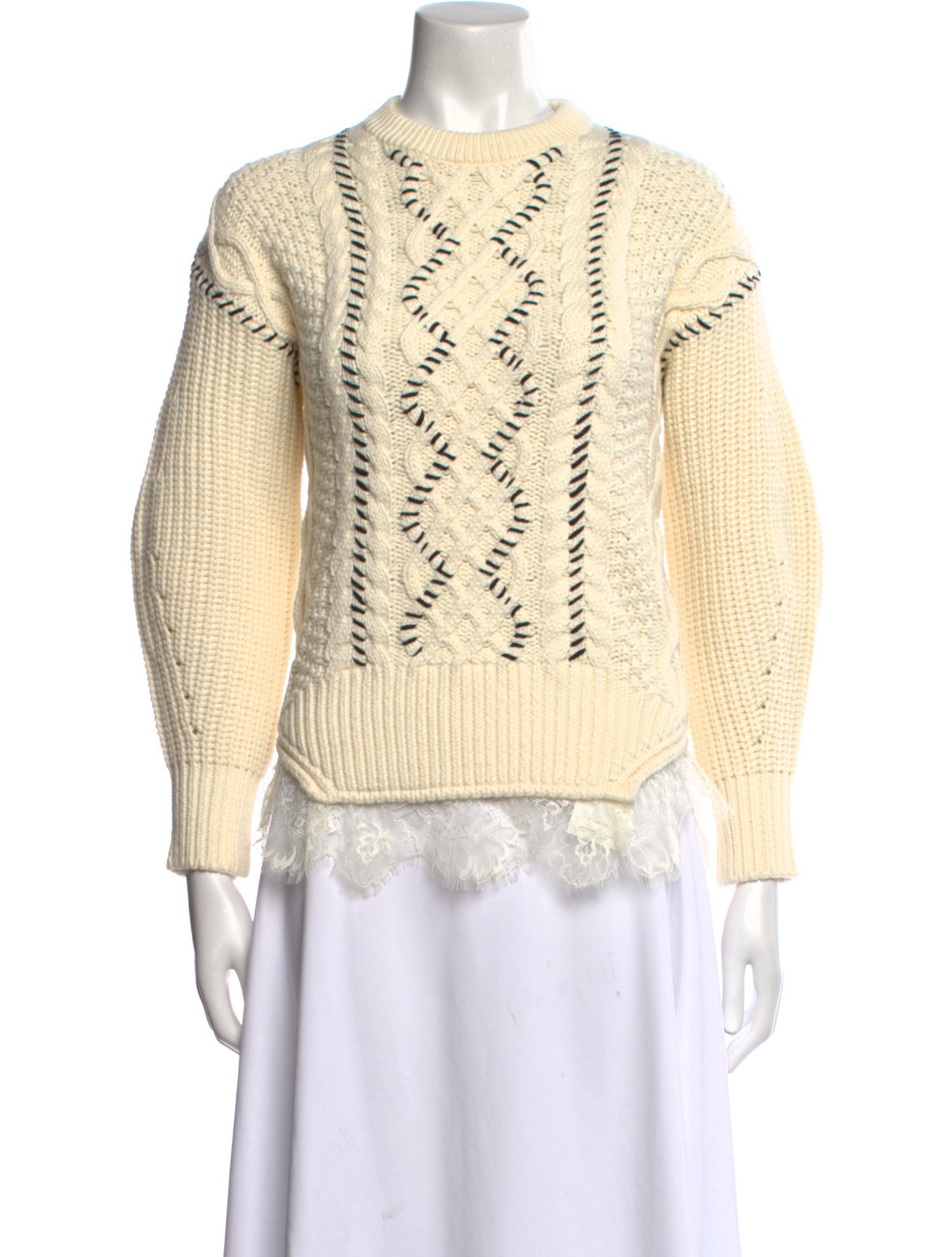 Self-Portrait Wool Printed Sweater