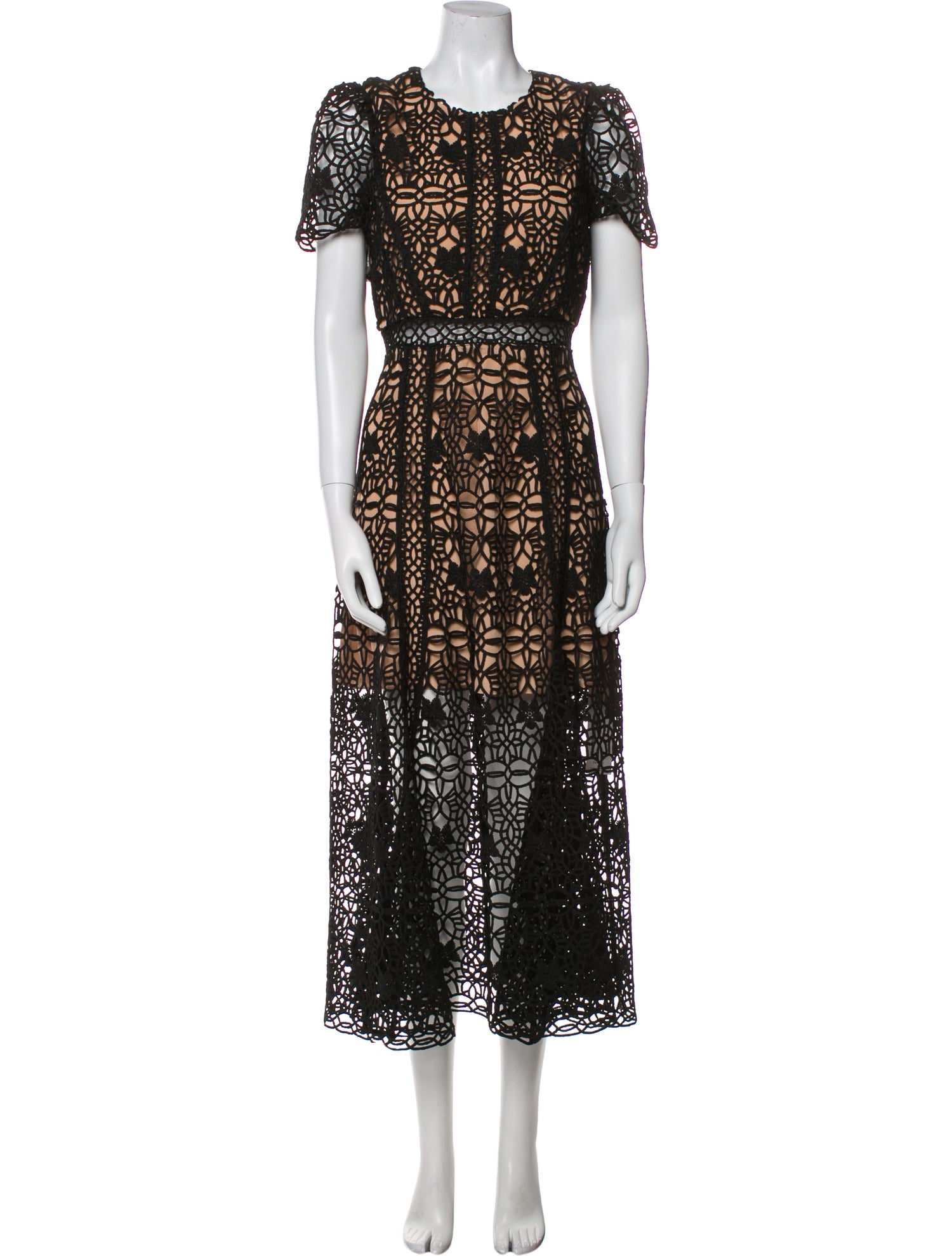 Self-Portrait Lace Pattern Long Dress w/ Tags