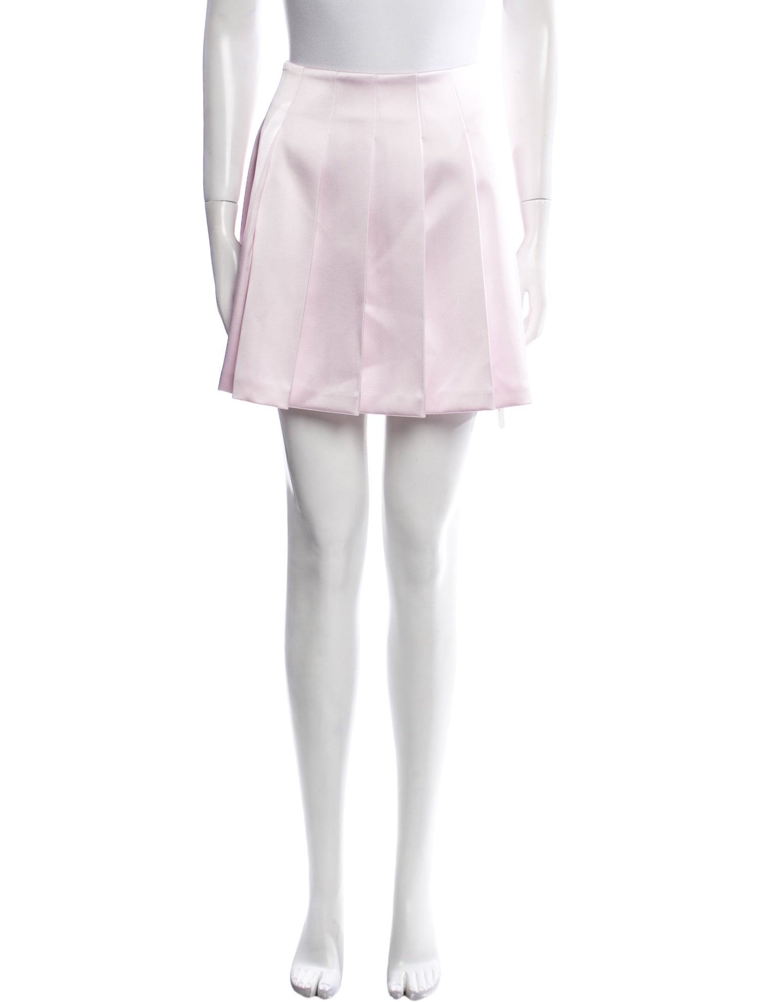 Self-Portrait Pleated Accents Mini Skirt