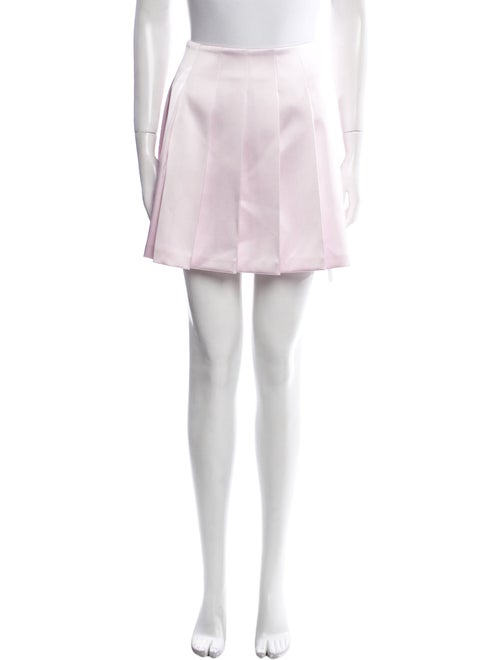 Self-Portrait Pleated Accents Mini Skirt