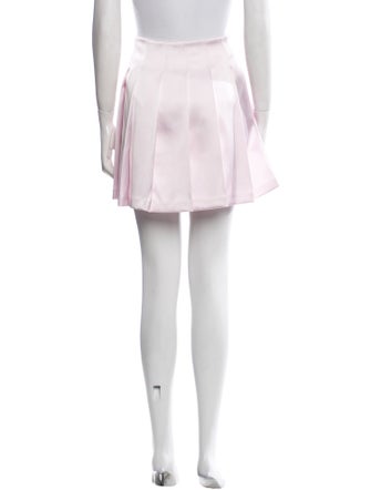 Self-Portrait Pleated Accents Mini Skirt