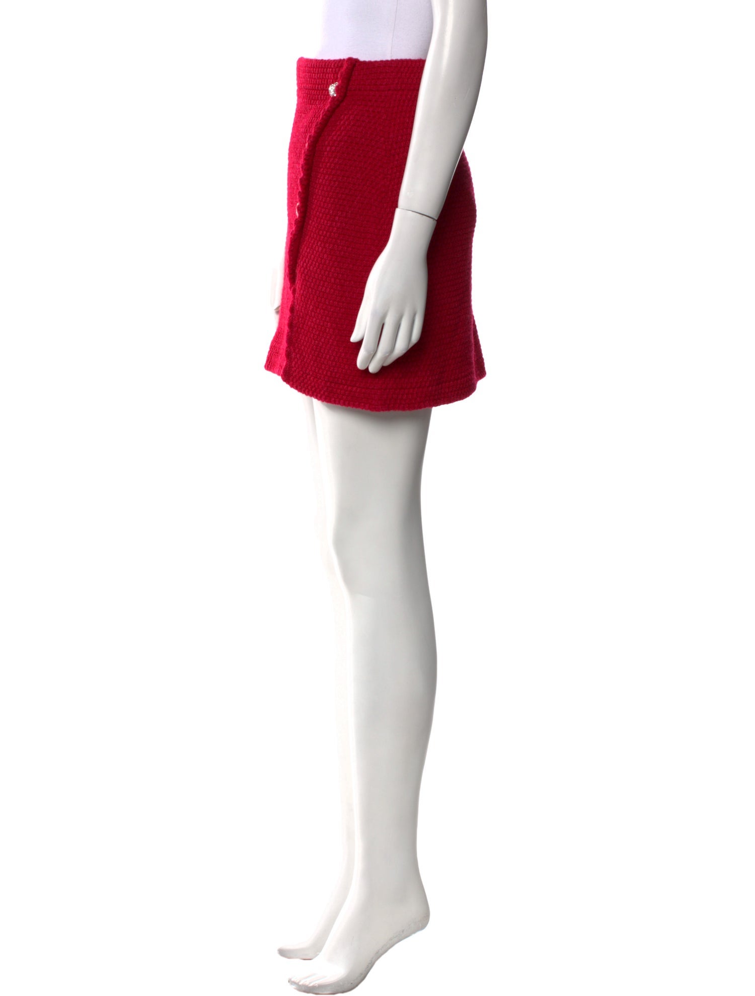 Self-Portrait Wool Mini Skirt