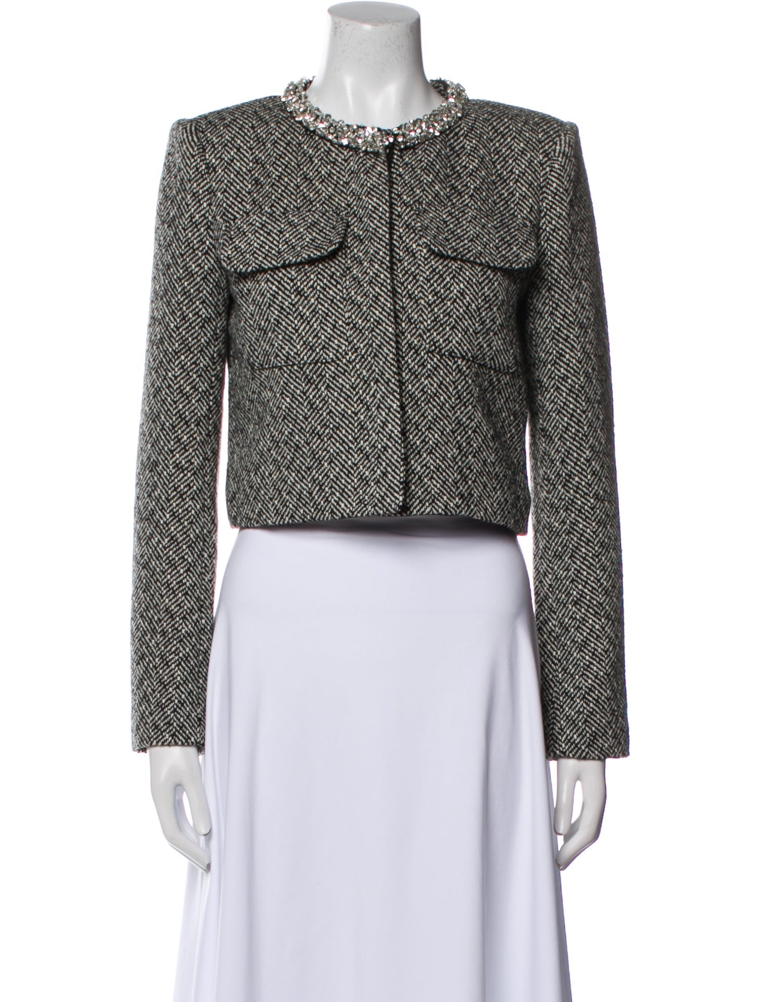 Self-Portrait Printed Evening Jacket