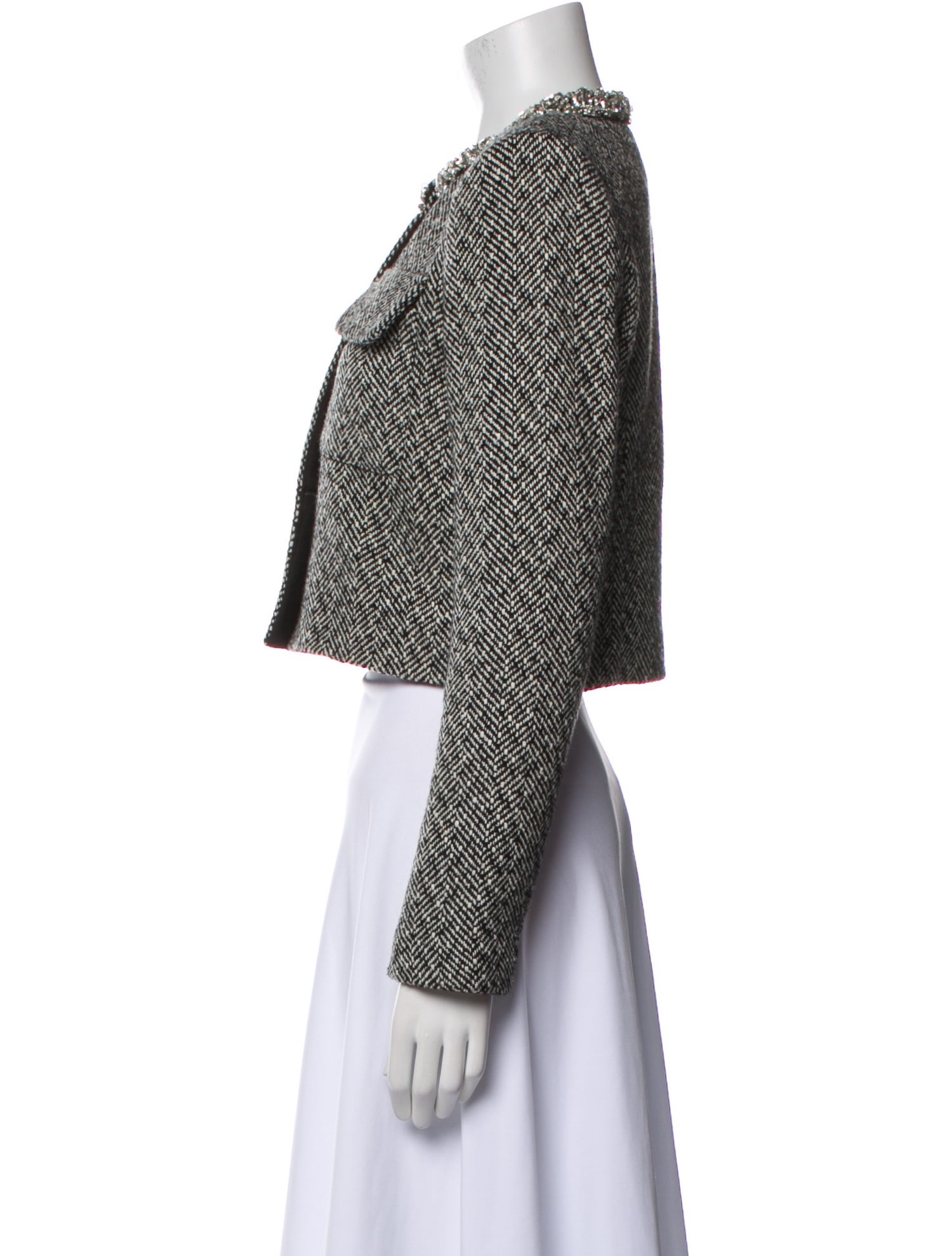 Self-Portrait Printed Evening Jacket