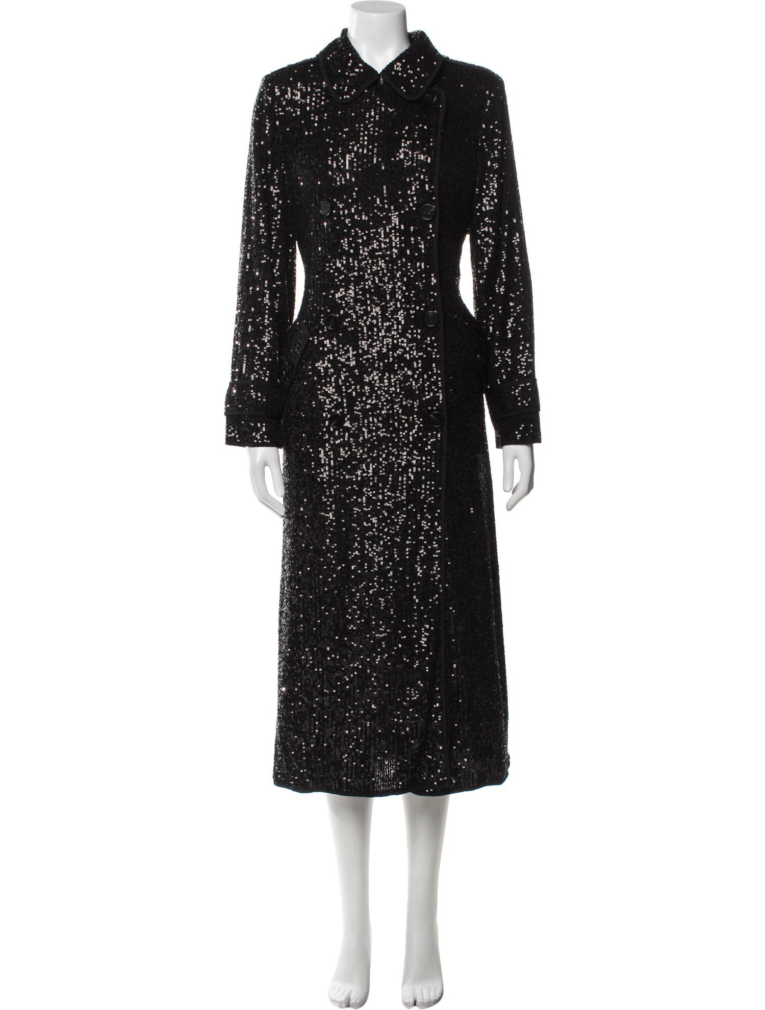 Self-Portrait Printed Trench Coat