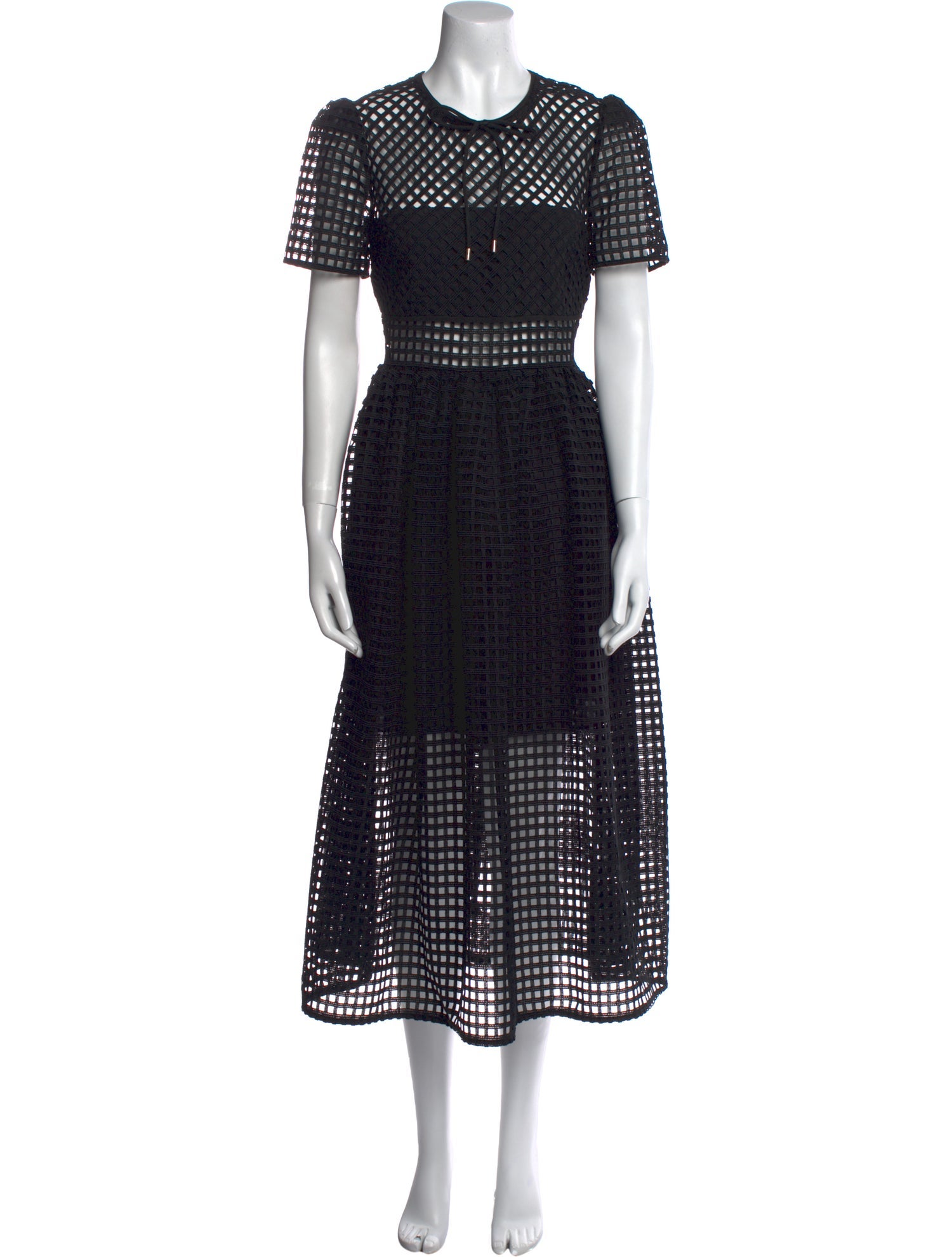 Self-Portrait Printed Long Dress