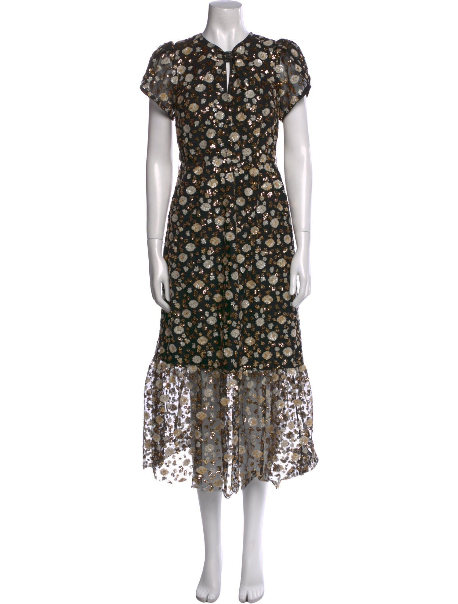 Self-Portrait Floral Print Long Dress