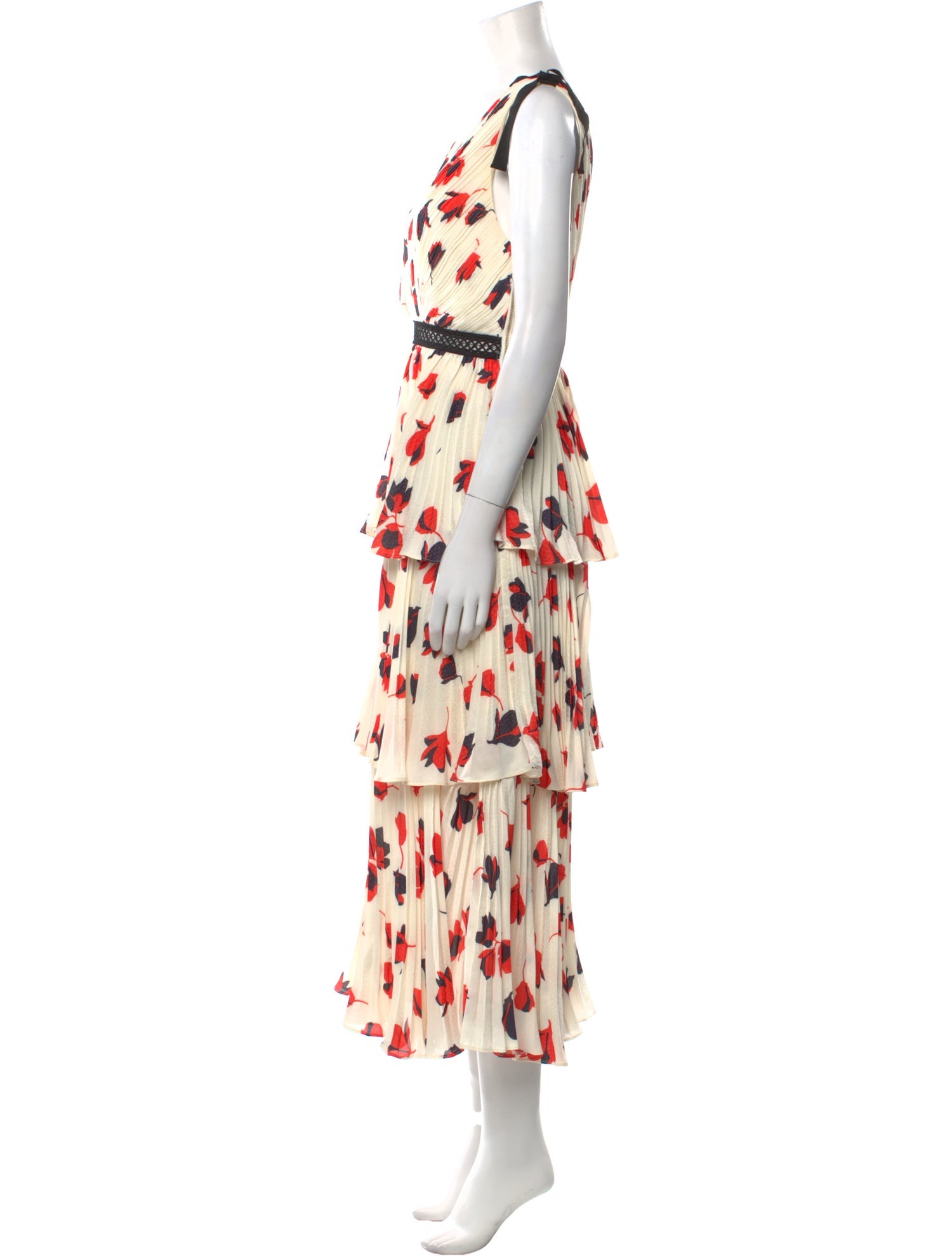 Self-Portrait Floral Print Long Dress