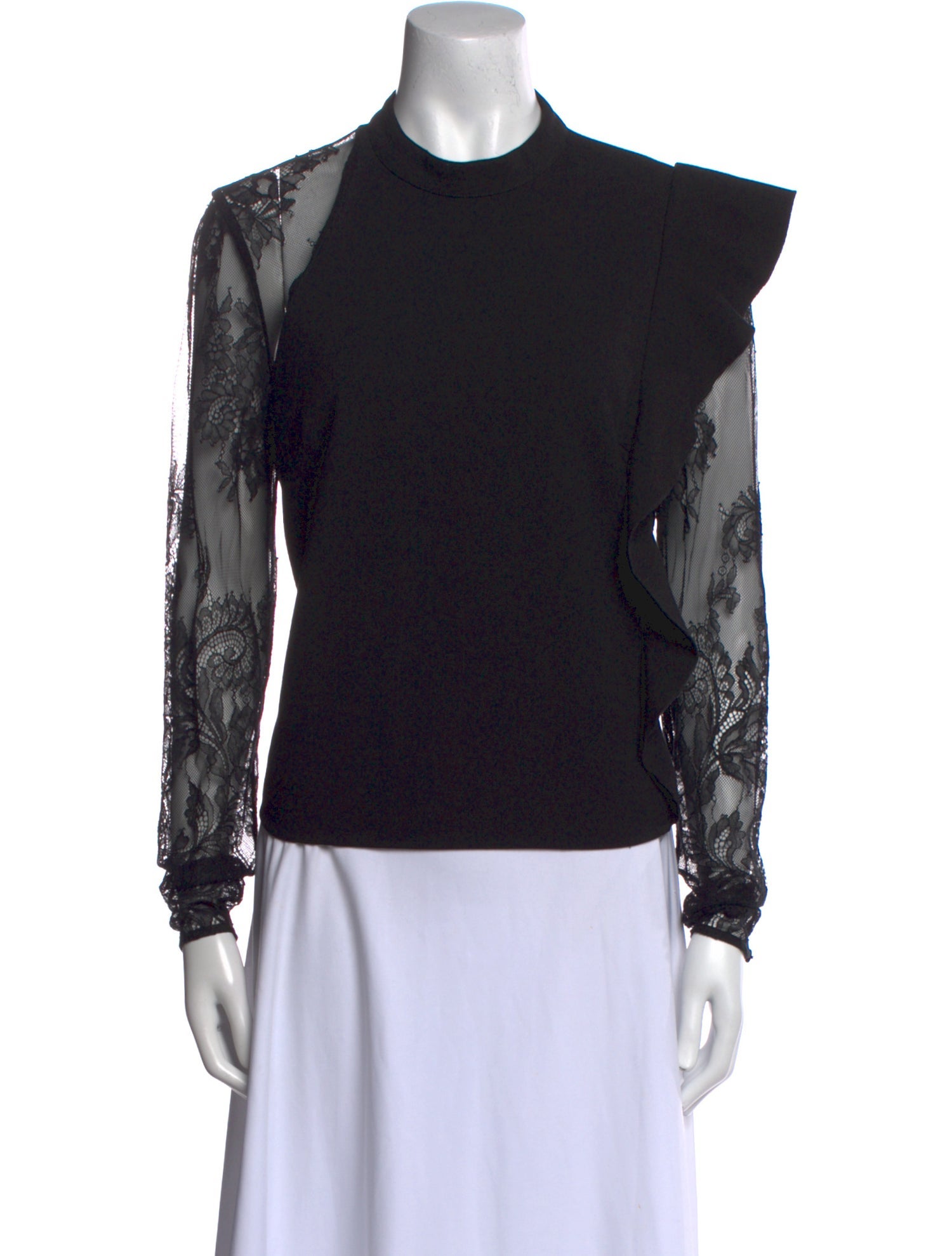 Self-Portrait Crew Neck Long Sleeve Sweatshirt