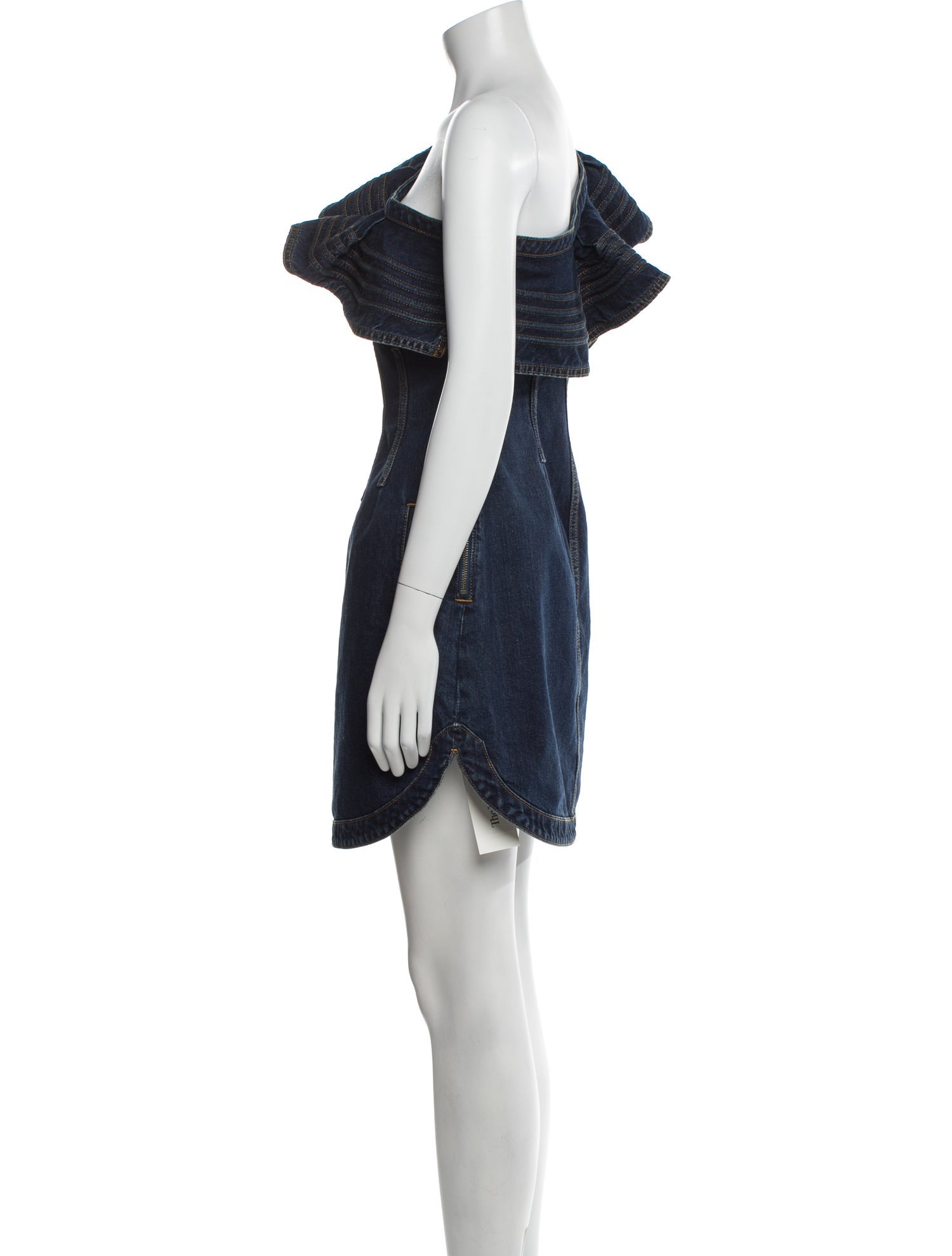 Self-Portrait x Lee One-Shoulder Mini Dress