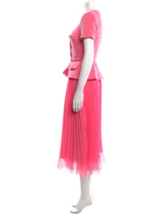 Self-Portrait Square Neckline Knee-Length Dress