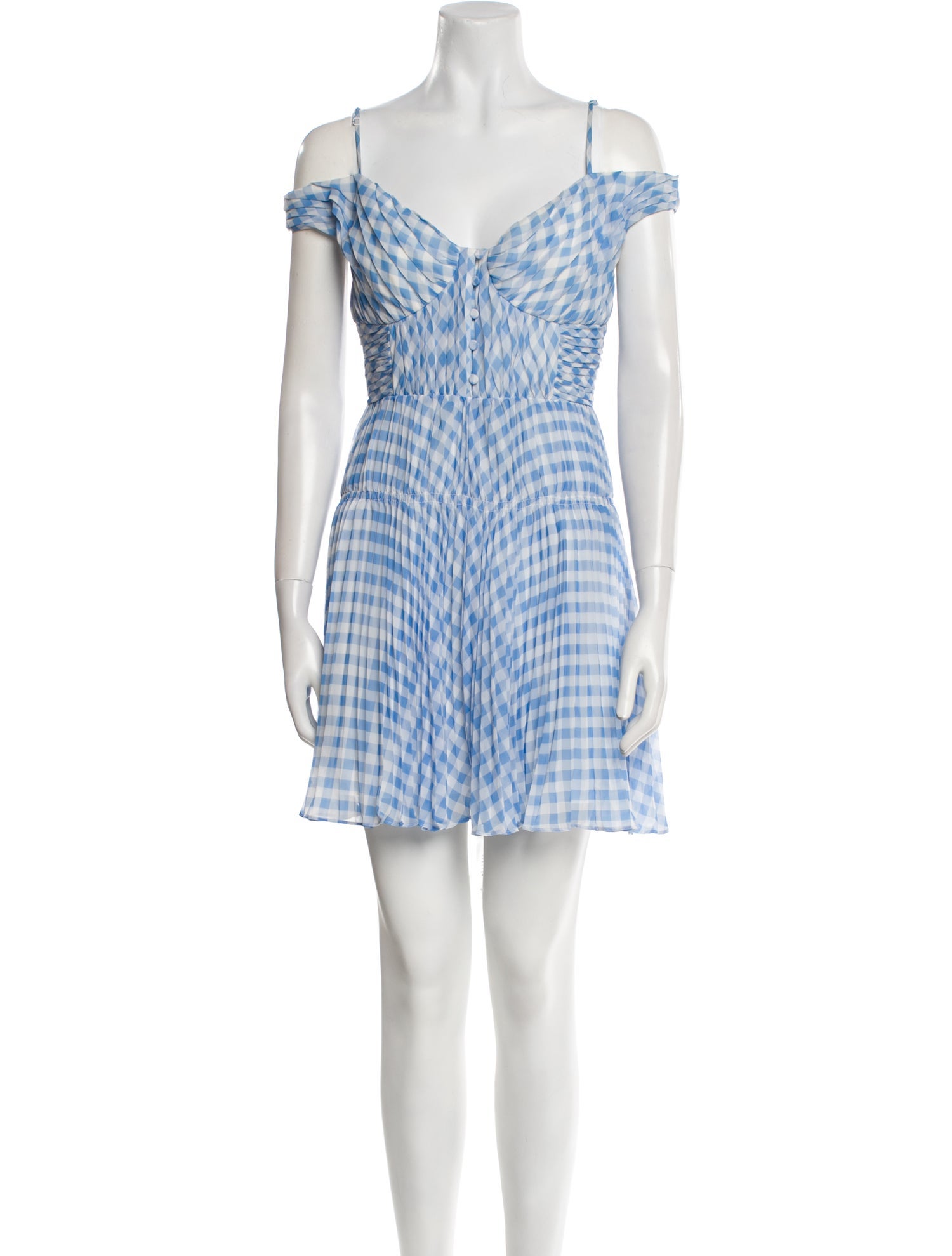 Self-Portrait Gingham Mini Dress