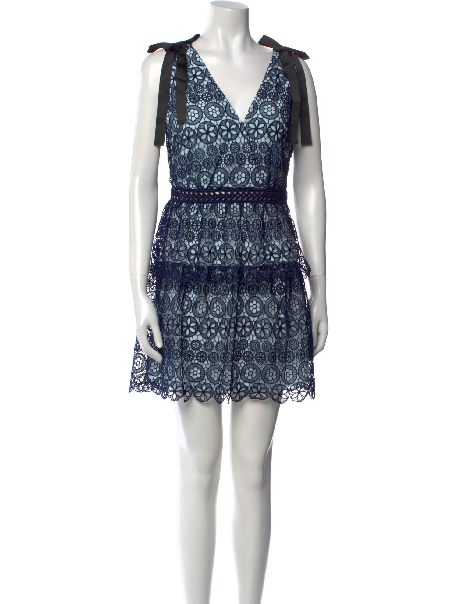Self-Portrait Lace Pattern Mini Dress w/ Tags