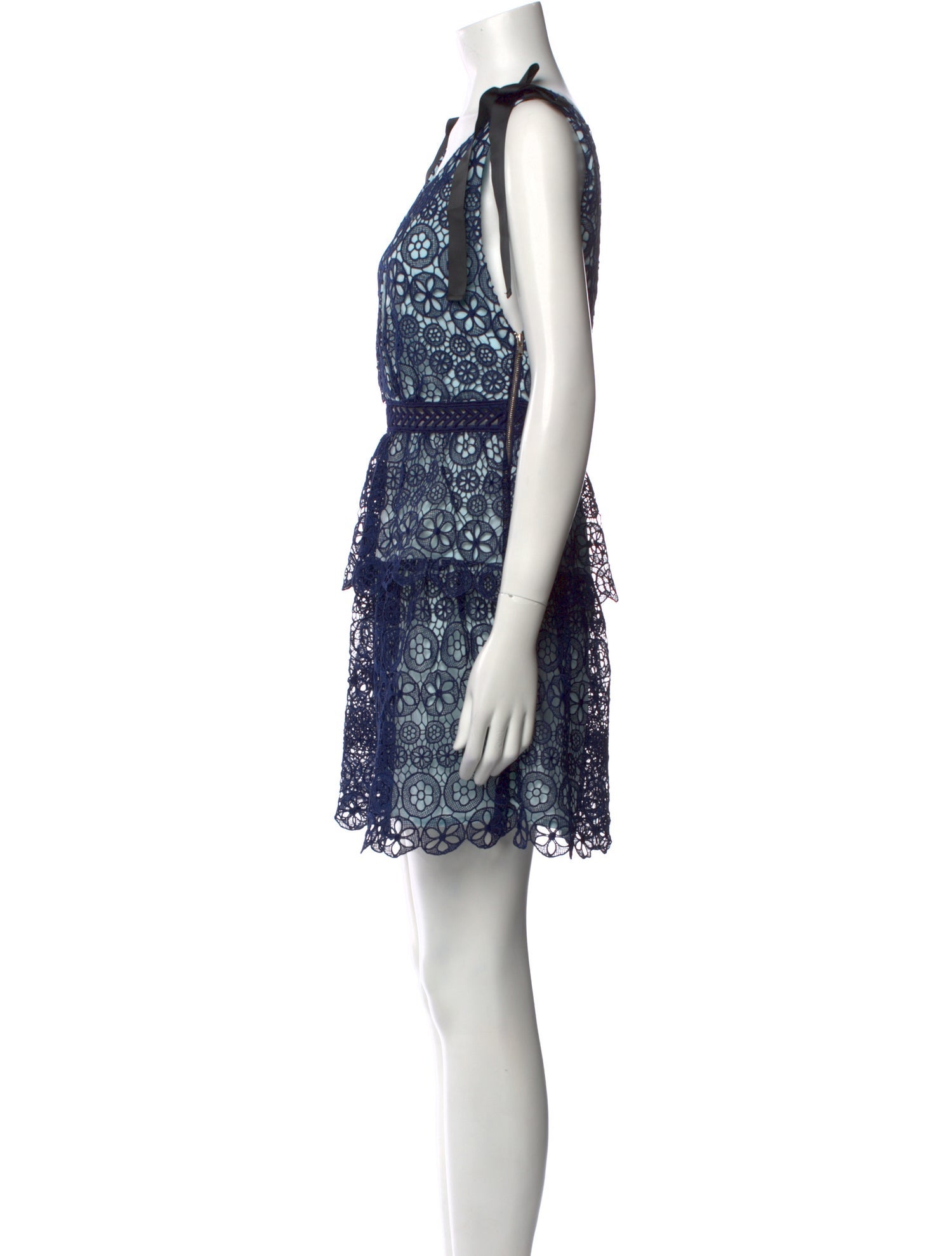 Self-Portrait Lace Pattern Mini Dress w/ Tags