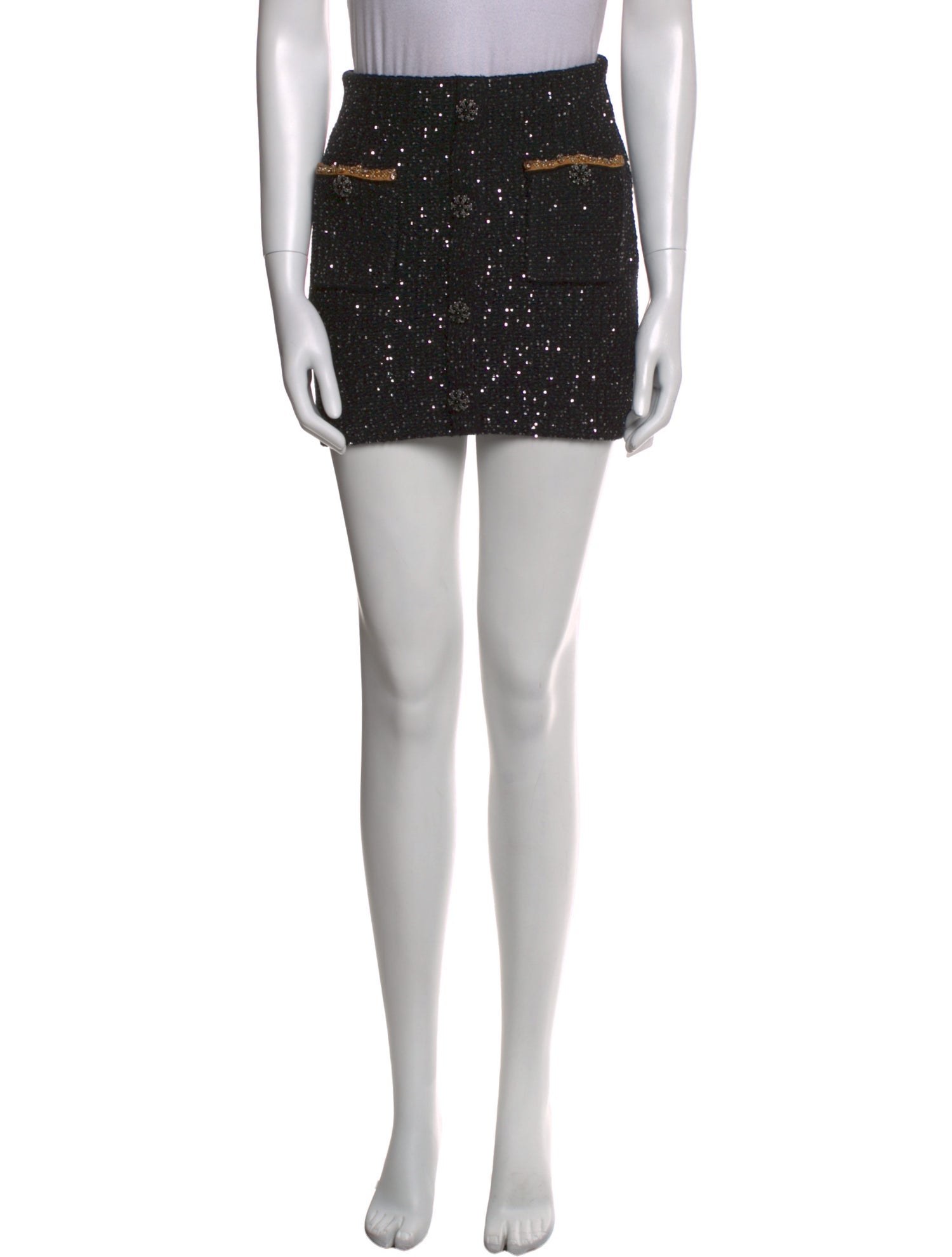 Self-Portrait Sequin Embellishments Mini Skirt w/ Tags