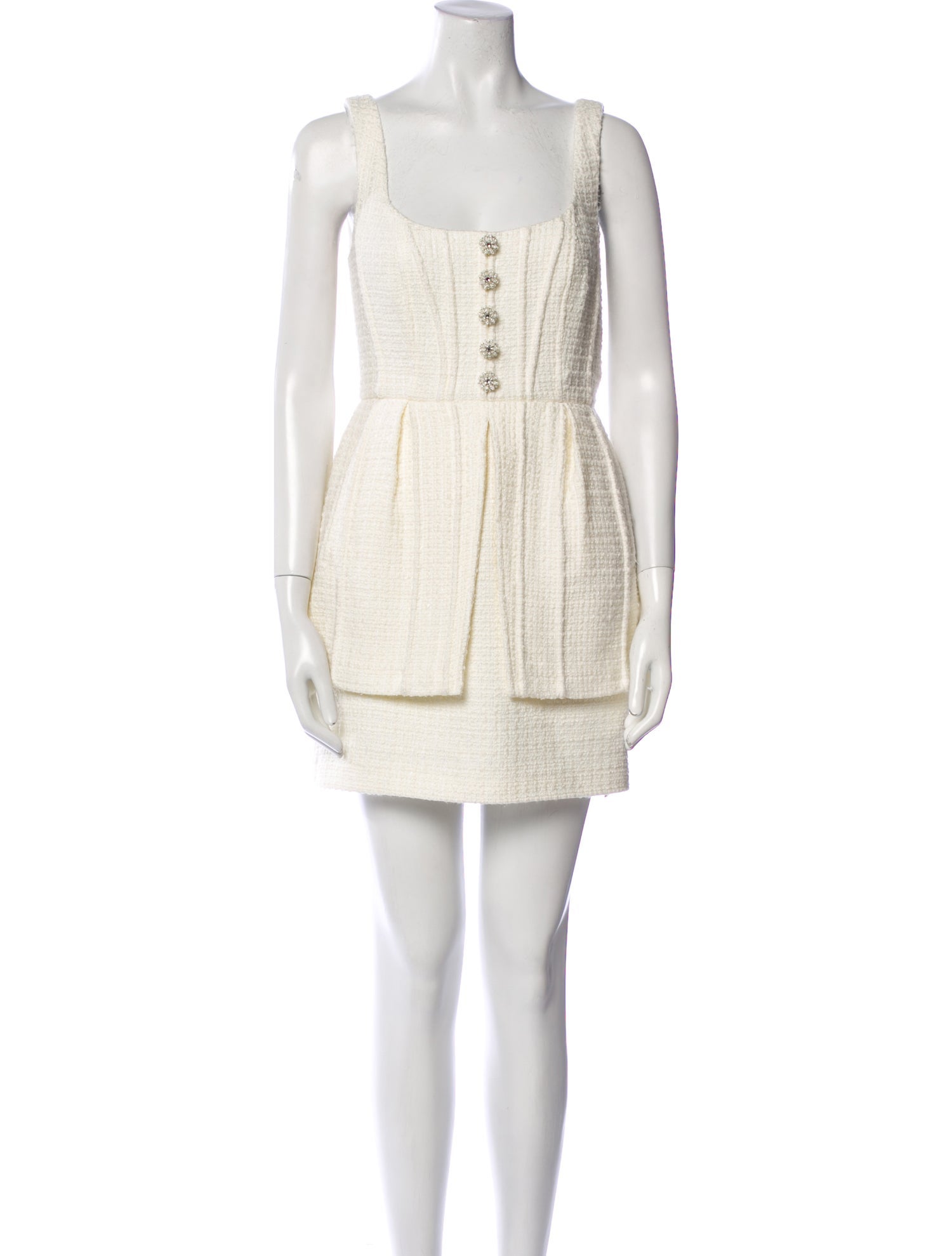 Self-Portrait Tweed Mini Dress