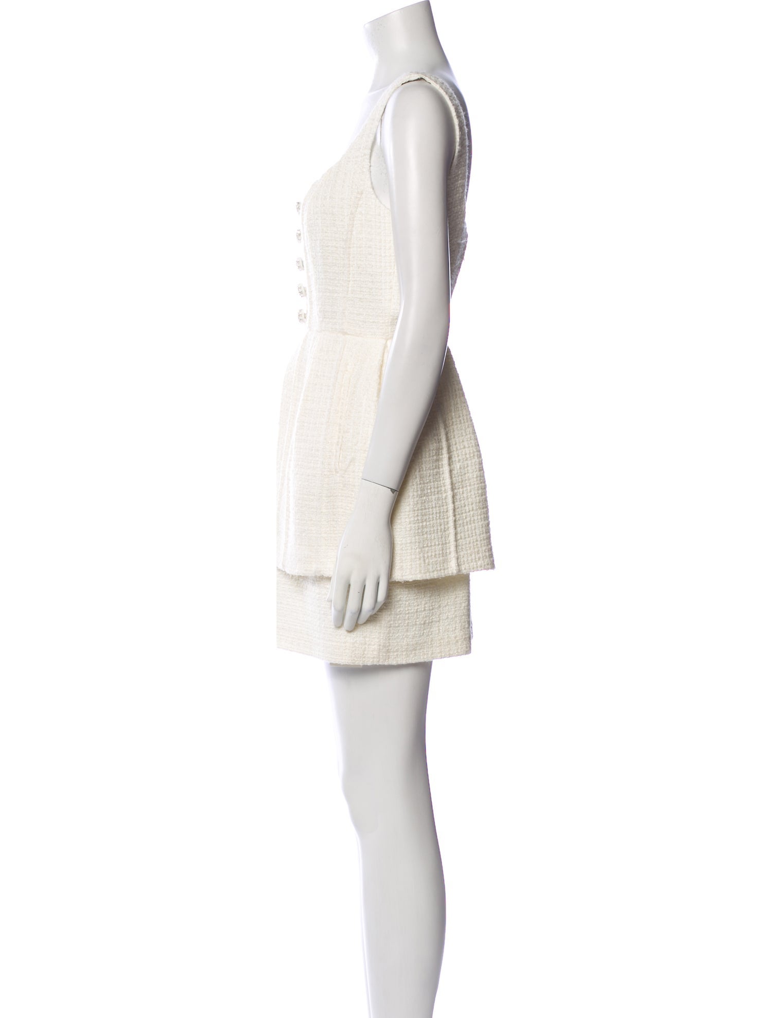 Self-Portrait Tweed Mini Dress