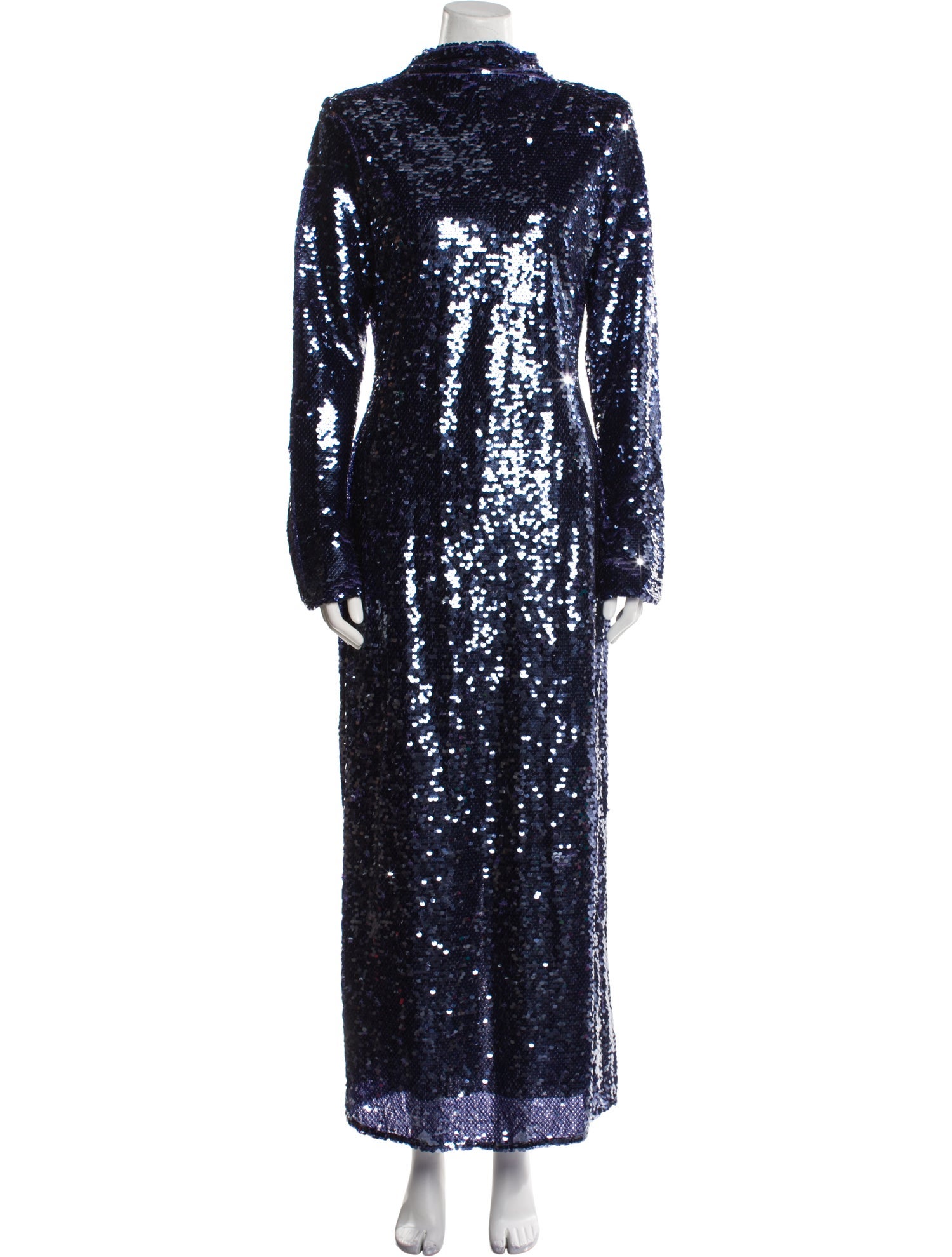 Self-Portrait Sequin Midi Dress Long Dress