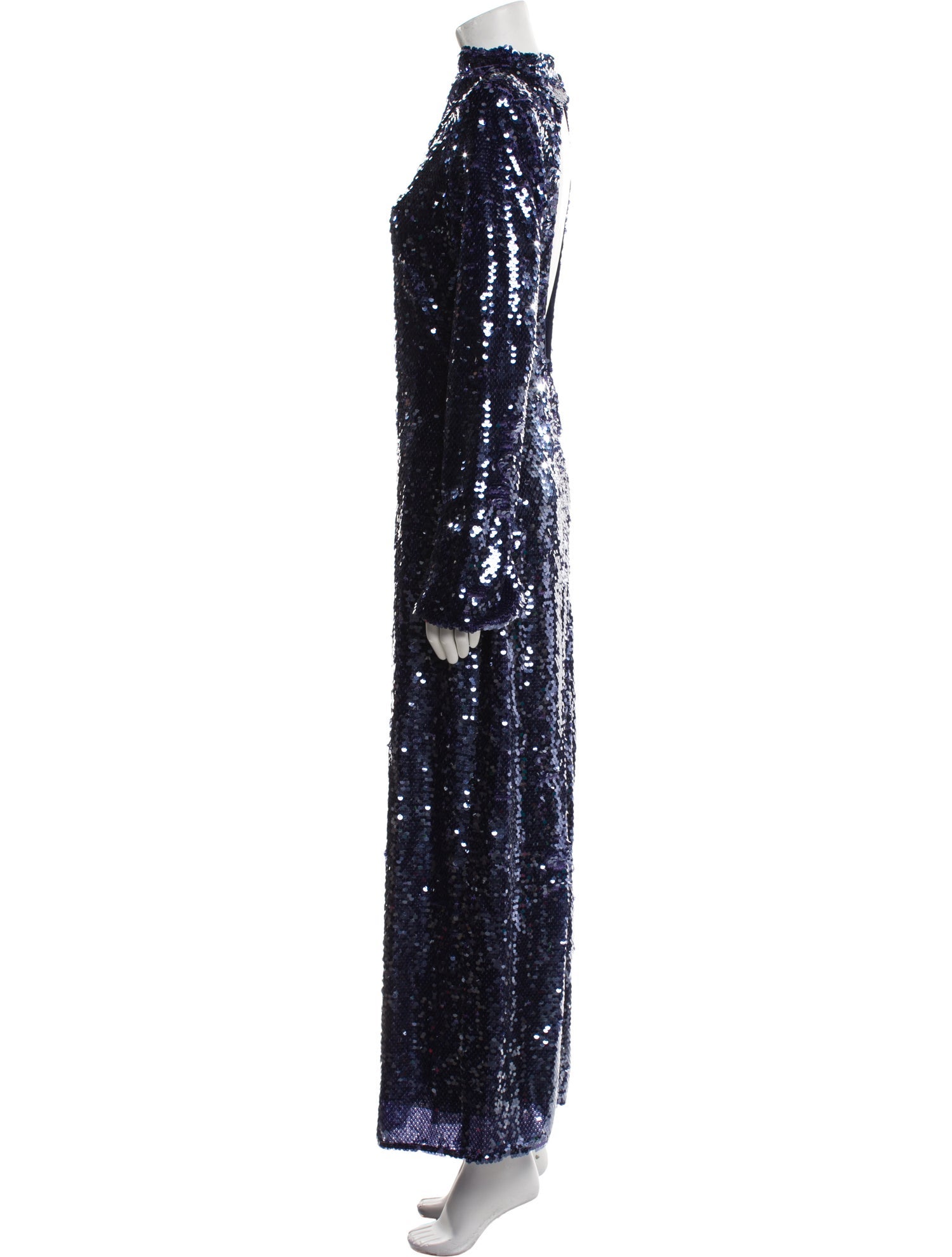 Self-Portrait Sequin Midi Dress Long Dress