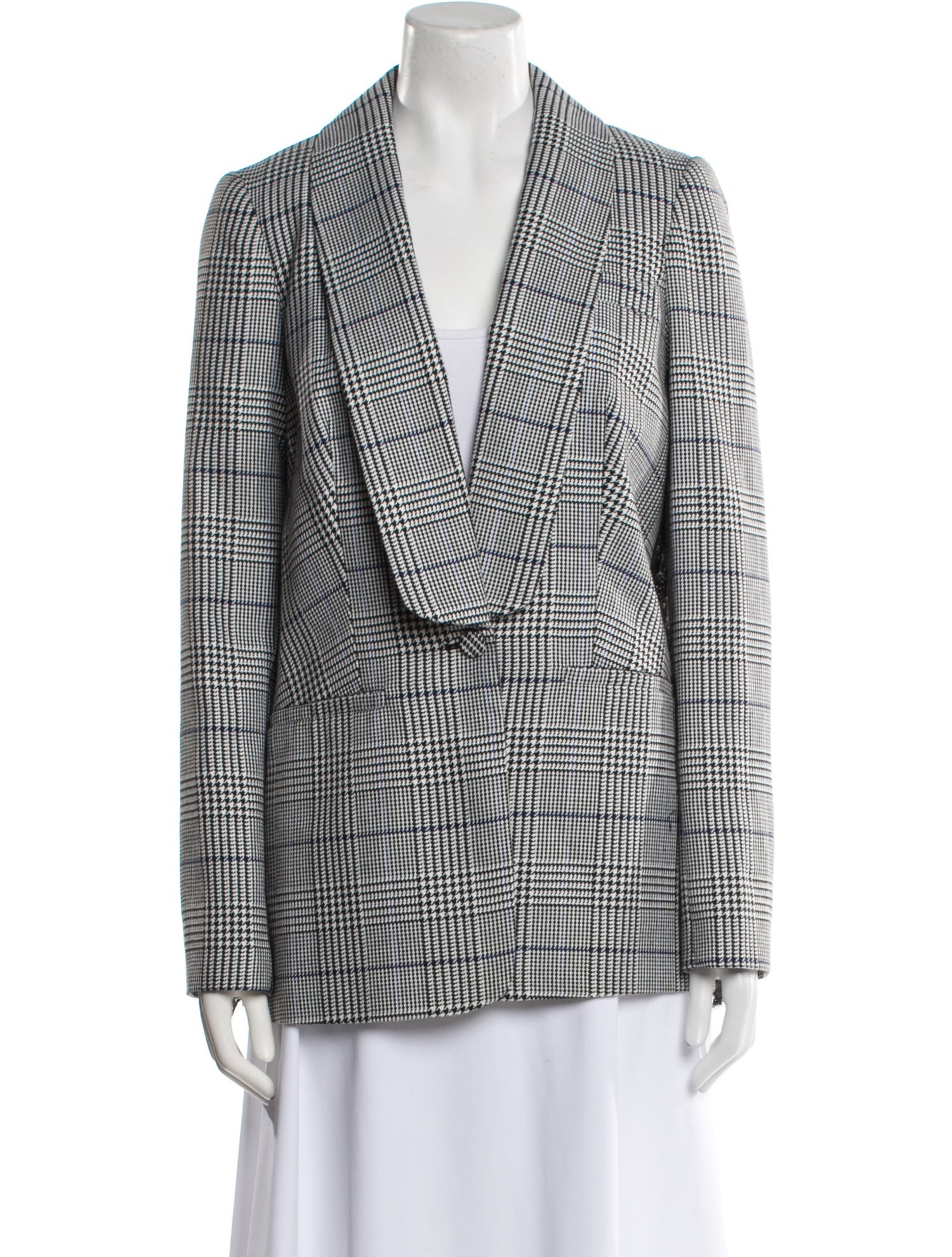 Self-Portrait Houndstooth Print Blazer