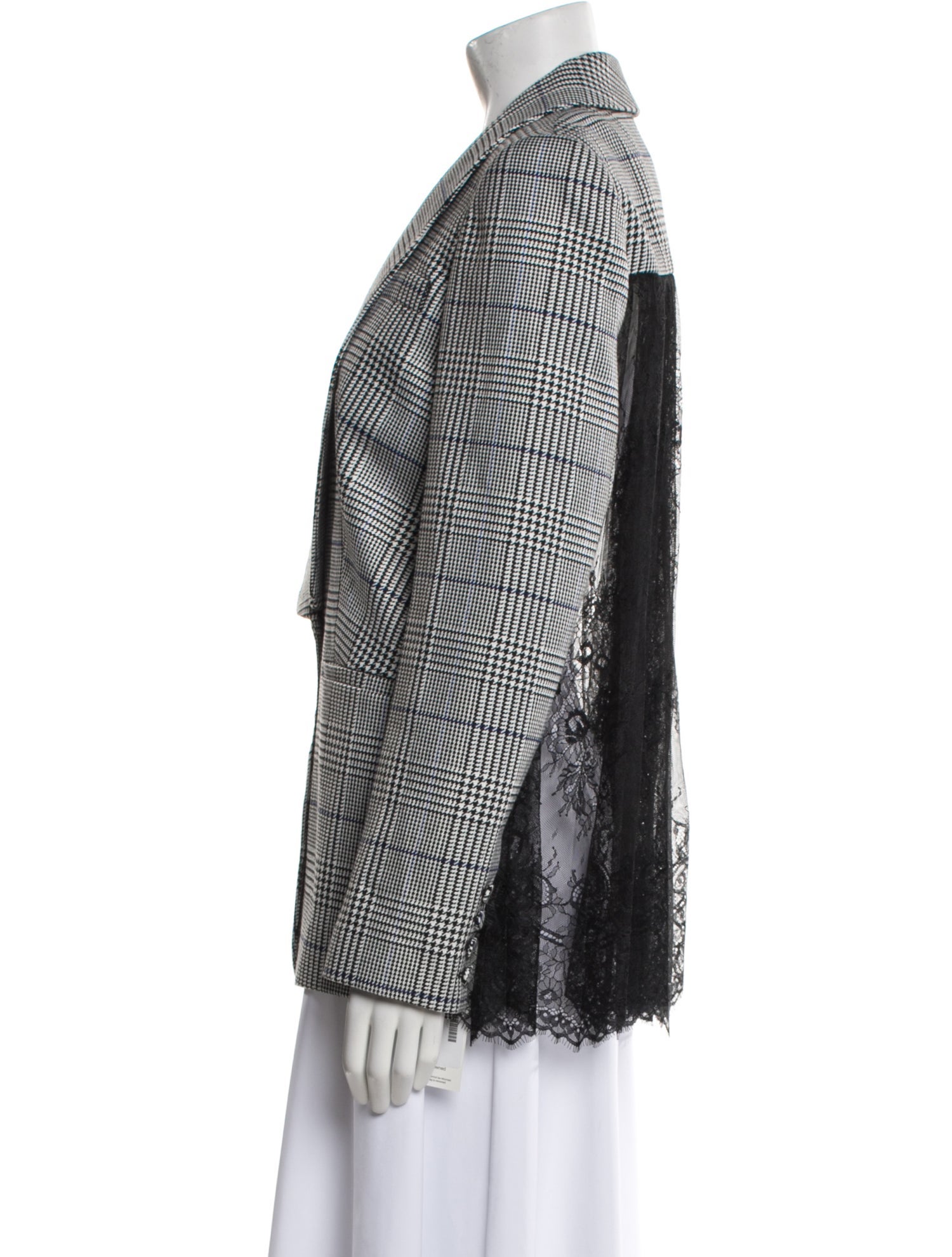 Self-Portrait Houndstooth Print Blazer