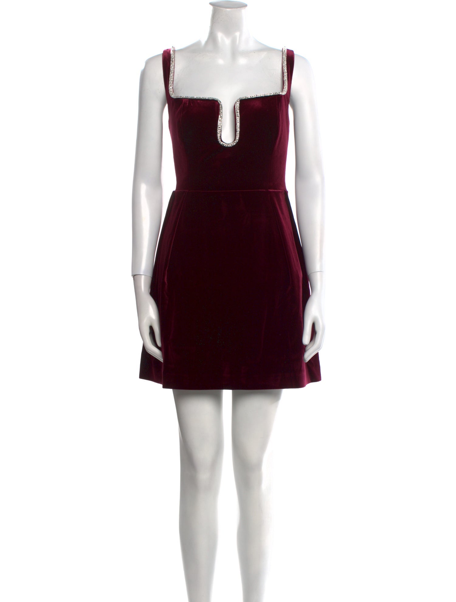 Self-Portrait Square Neckline Mini Dress