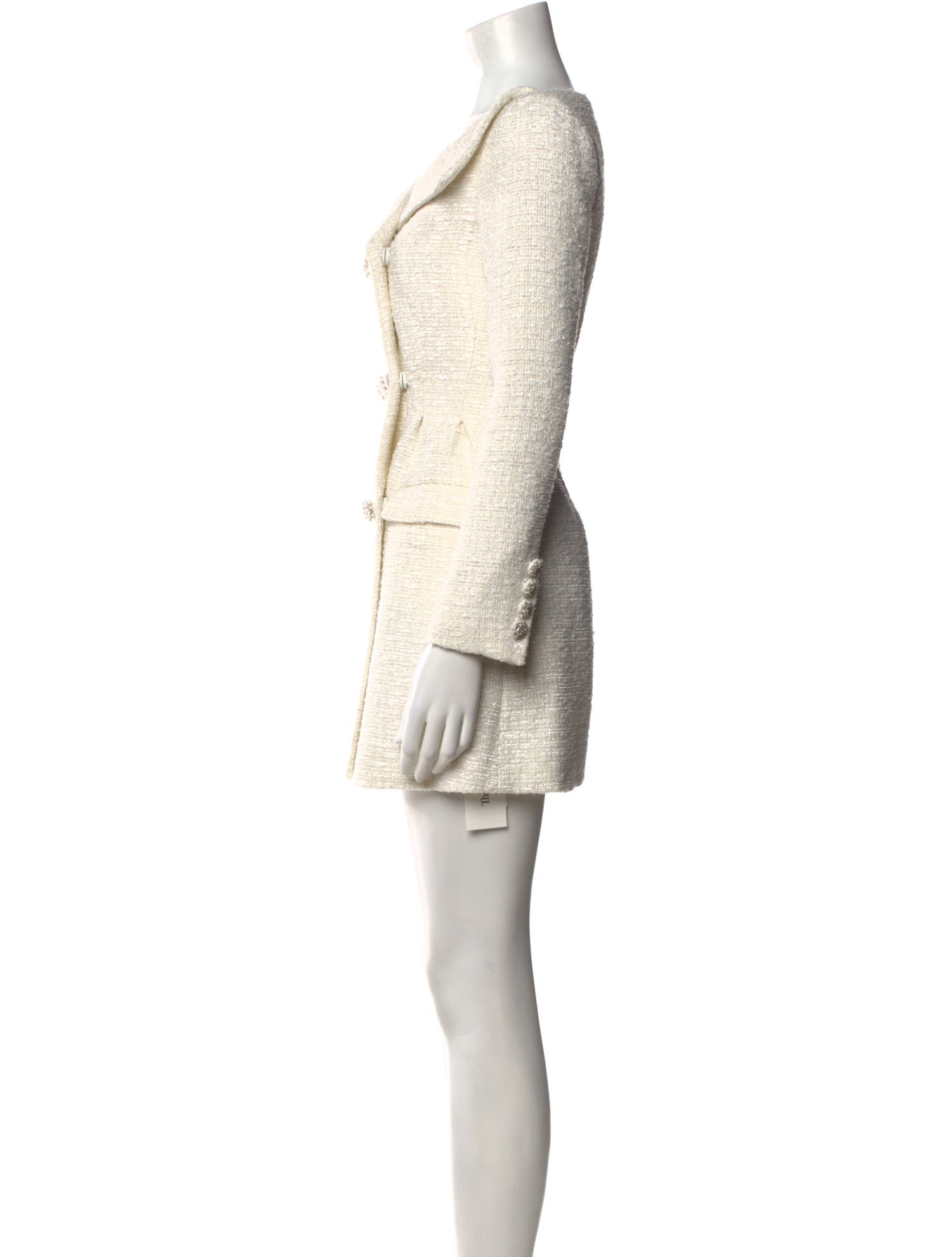 Self-Portrait V-Neck Mini Dress