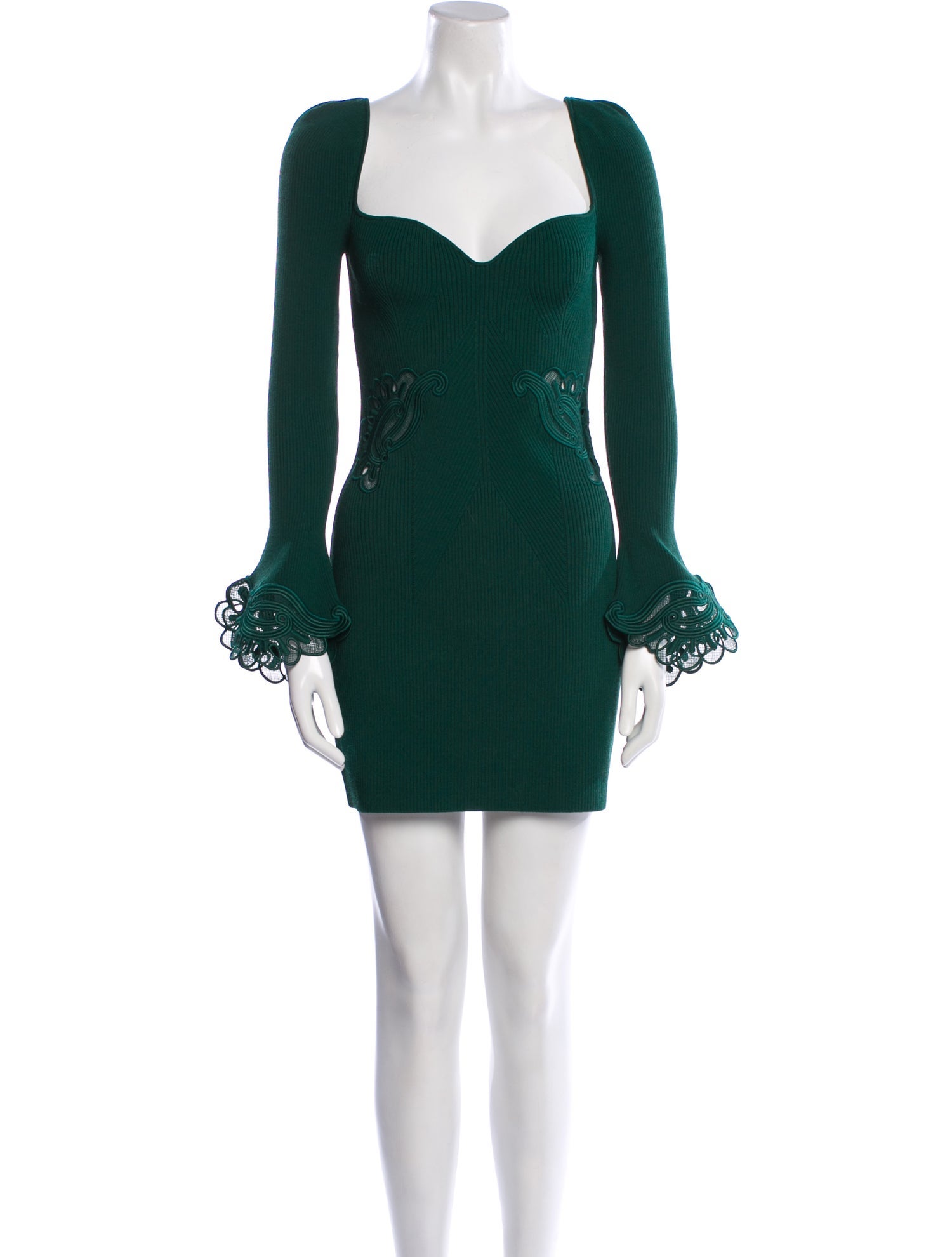 Self-Portrait Square Neckline Mini Dress