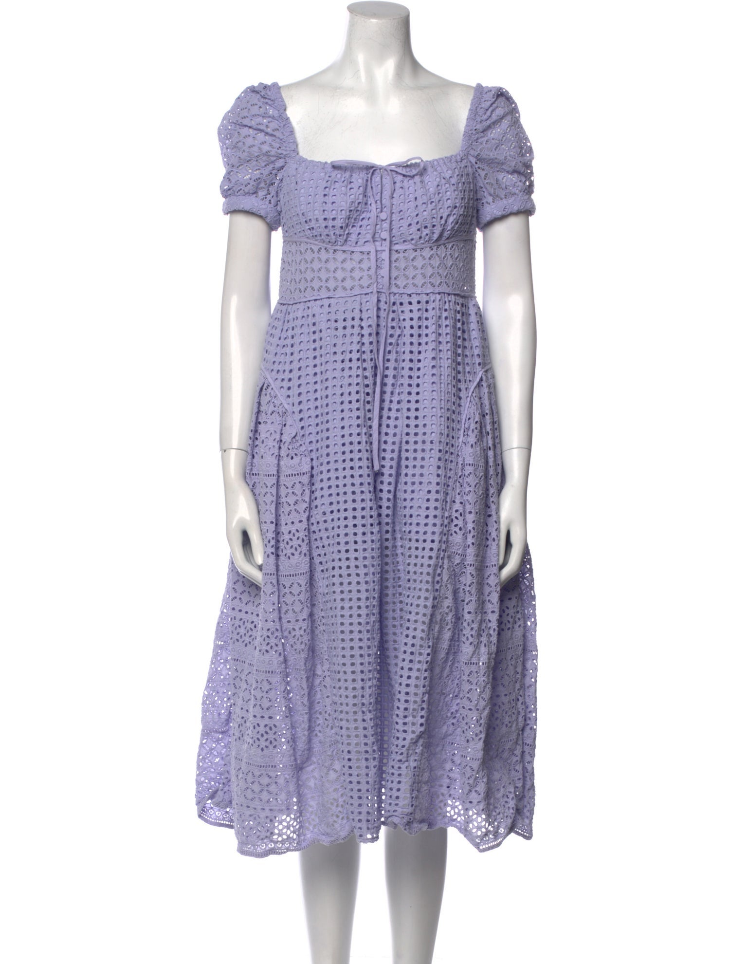 Self-Portrait Printed Midi Length Dress