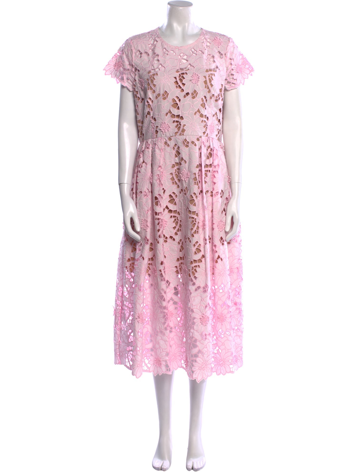 Self-Portrait Lace Pattern Long Dress